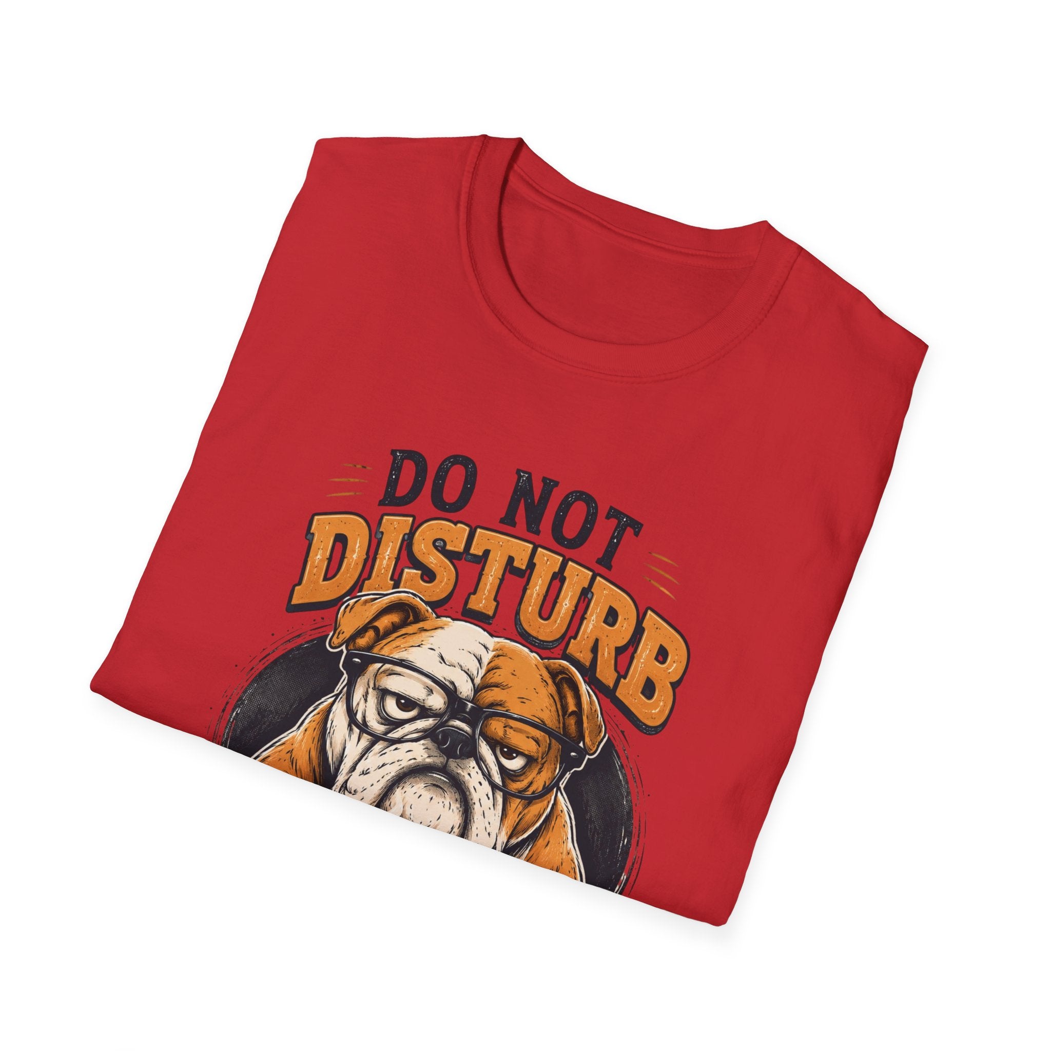 Funny Bulldog Coffee Shirt, Do Not Disturb Until 12AM Tee, Cute Dog Lover Graphic T-Shirt, Coffee Lover Gift, Lazy Bulldog Unisex Tee