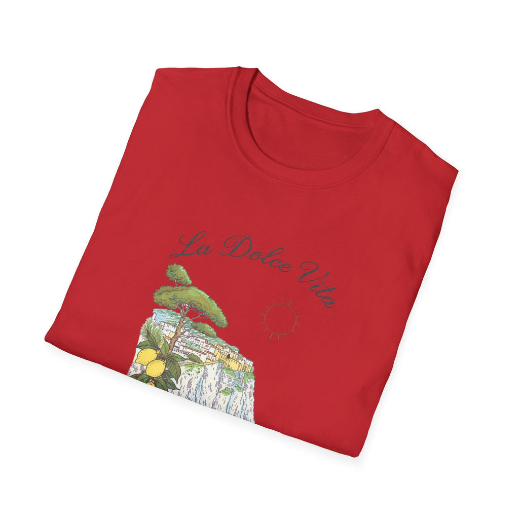 La Dolce Vita T-Shirt | Italian Summer Fiat 500 Lemon Coast Tee | Amalfi Positano Village Shirt | Mediterranean Travel Gift