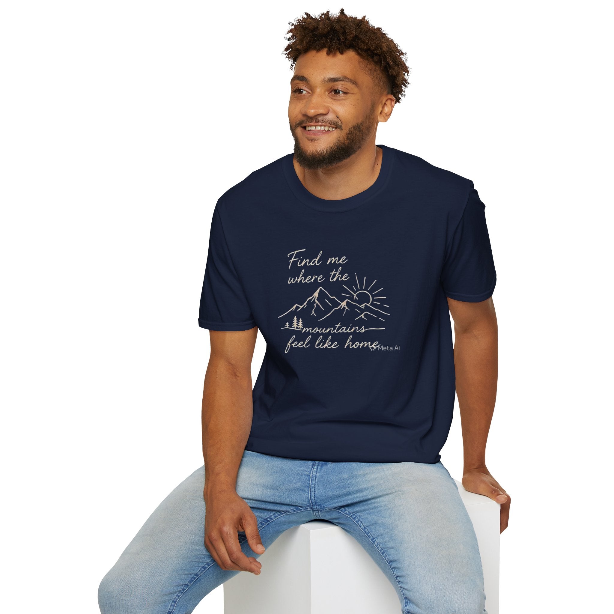 Find Me Where The Mountains Feel Like Home Shirt | Mountain Hiking T-Shirt for Men Women | Nature Lover Outdoor Adventure Tee