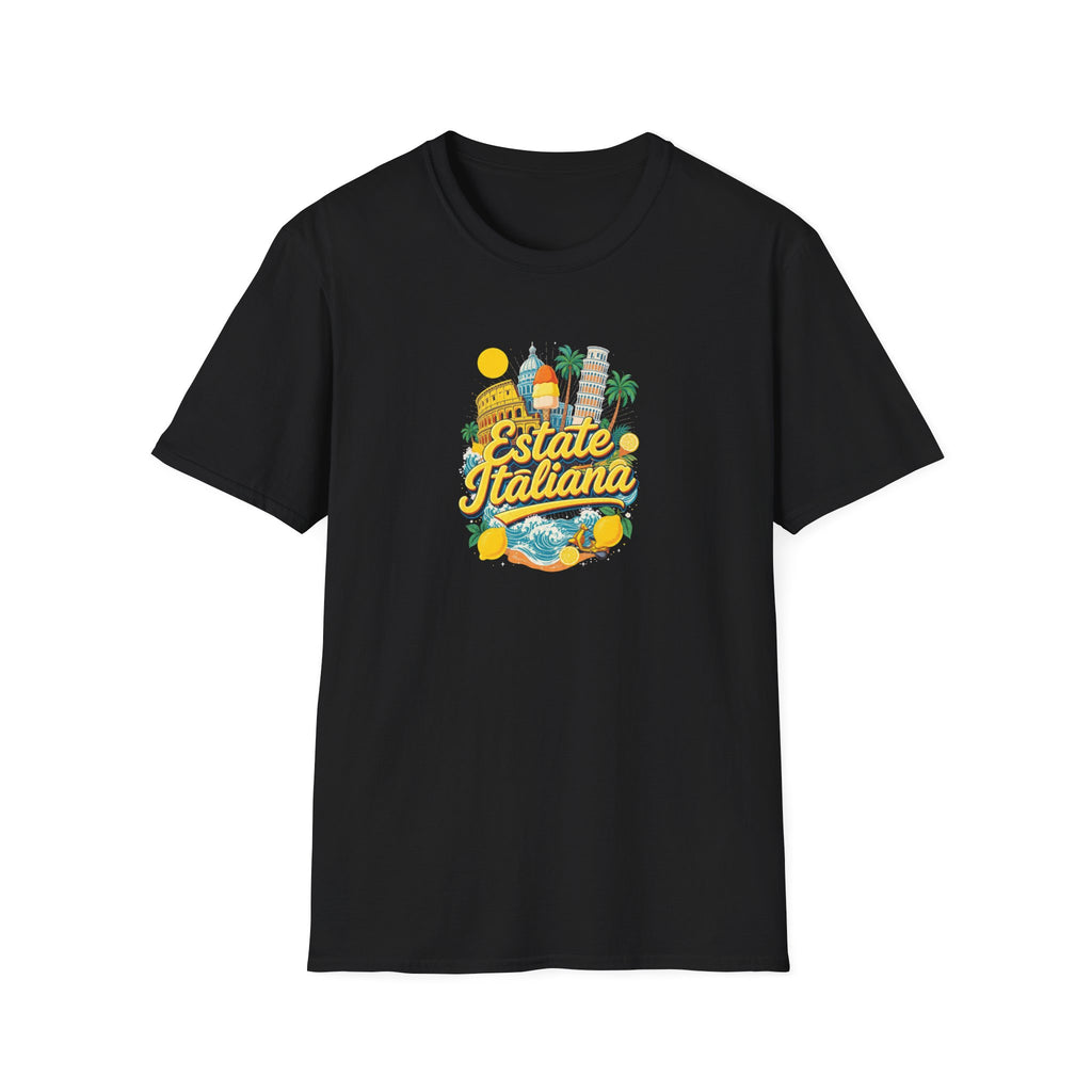 Estate Italiana Shirt, Italy Vacation T-Shirt, Italian Summer Tee, Amalfi Coast Travel Shirt, Europe Trip Gift