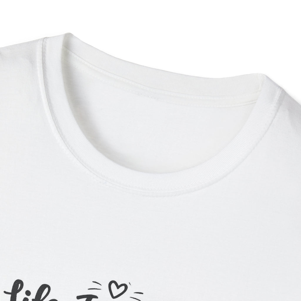 Life Is Better With Cats T-Shirt, Cute Cat Lover Shirt, Funny Cat Mom Tee, Cat Dad Gift, Unisex Softstyle Kitten Graphic Tee, Pet Lover Gift