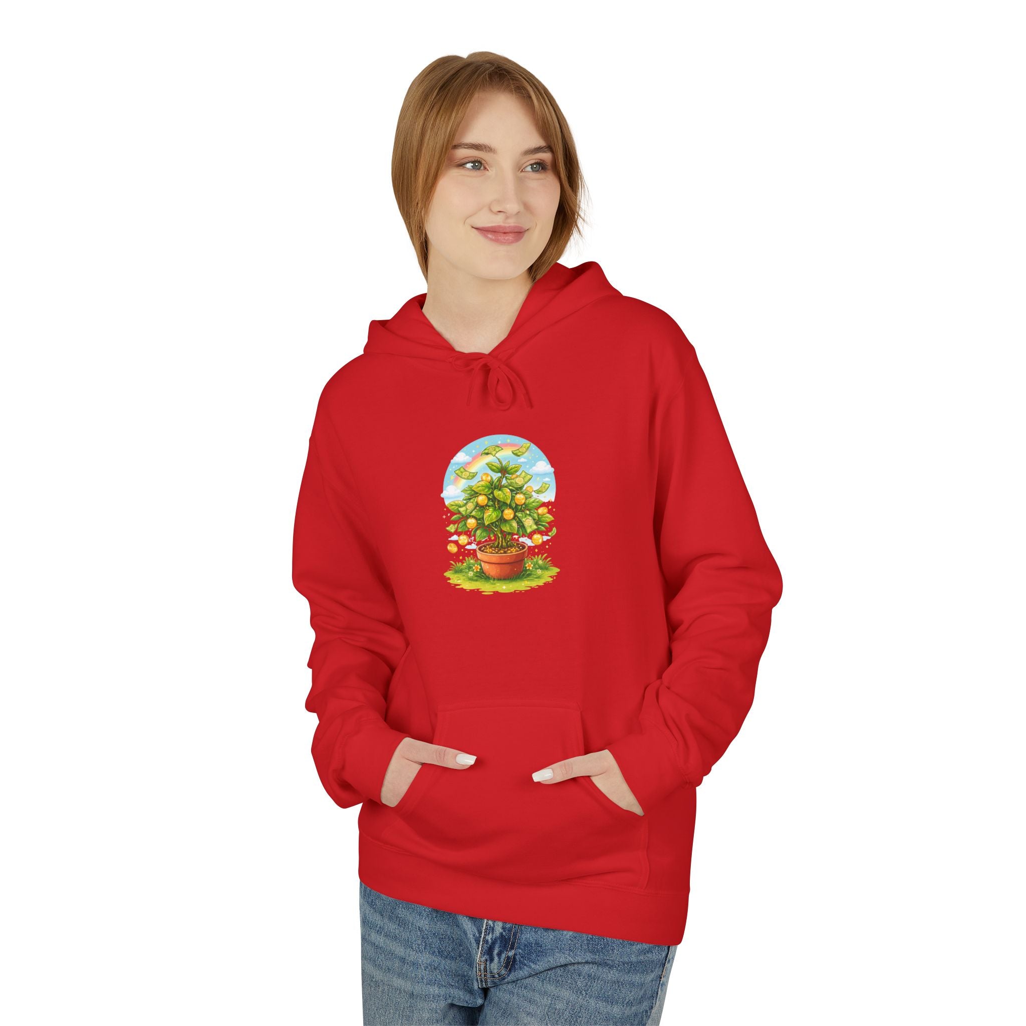 Minimalist Abstract Circle Hoodie, Unisex Softstyle Fleece Pullover, Modern Geometric Sweatshirt.