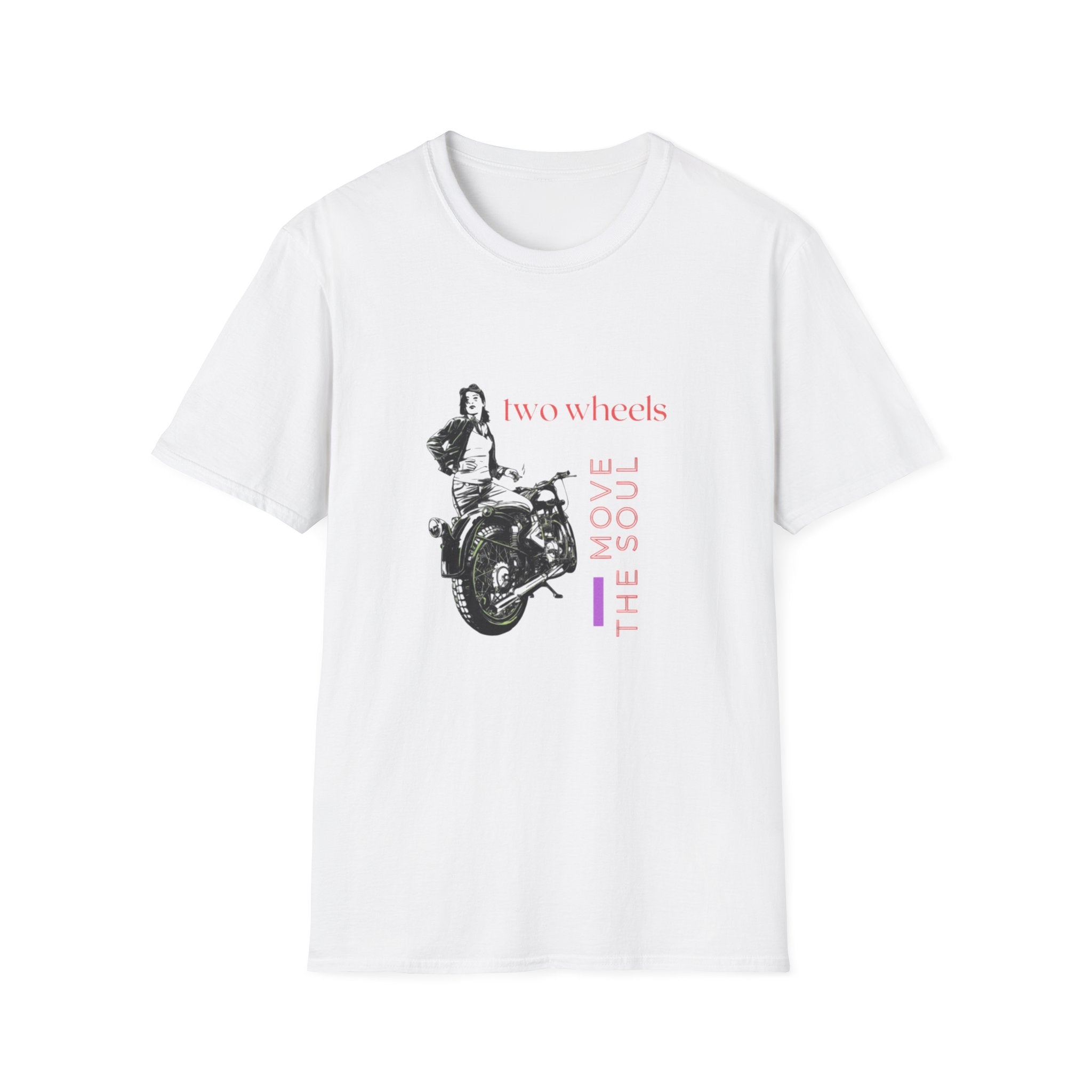 Two Wheels Move The Soul T-Shirt, Vintage Motorcycle Shirt, Biker Graphic Tee, Retro Rider Style, Gift for Motorcycle Lovers, Unisex Tee