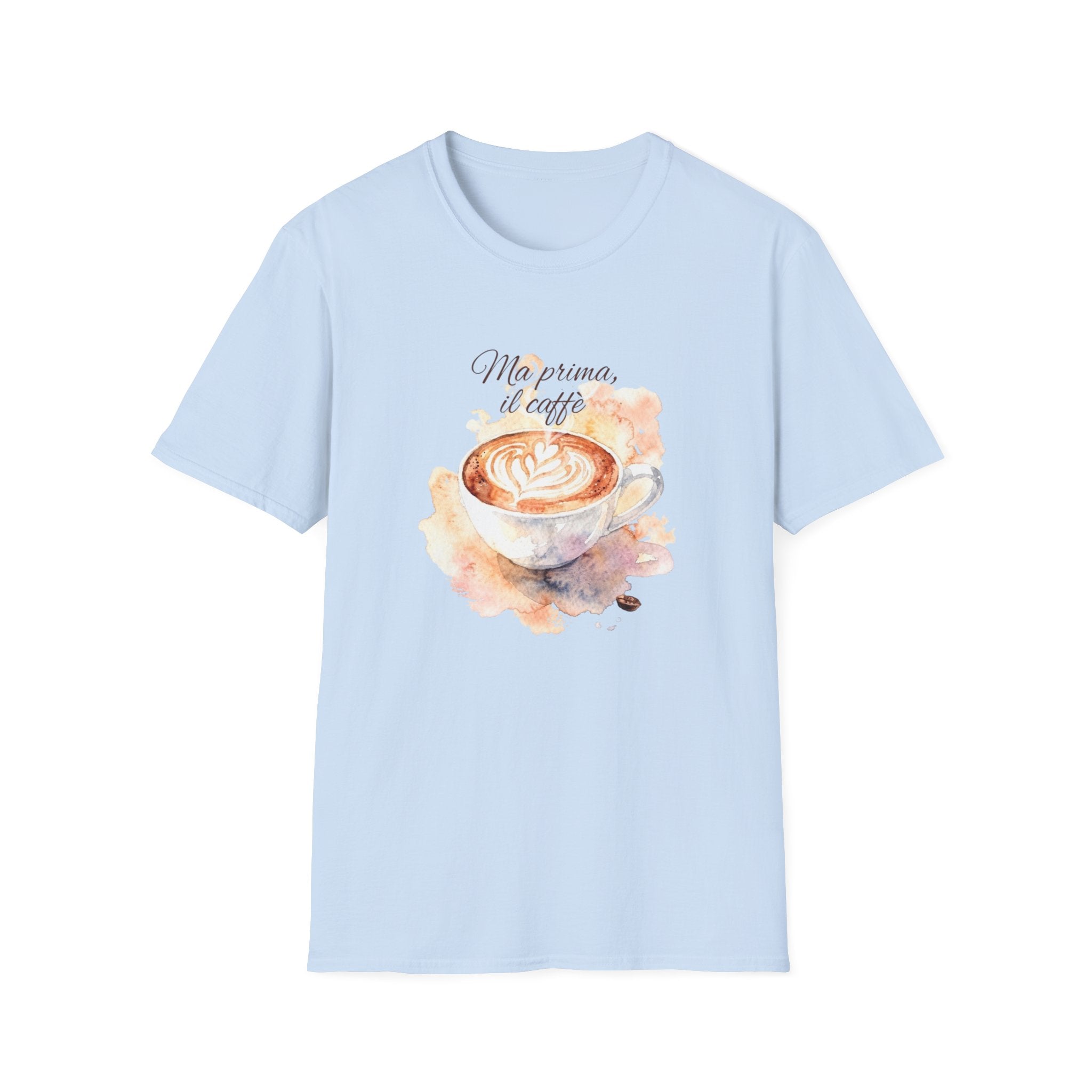 Italian Coffee Lover Shirt, Ma Prima il Caffè T-Shirt, Cute Cappuccino Graphic Tee, Espresso Lover Gift, Barista Shirt, Funny Italian Quote Tee