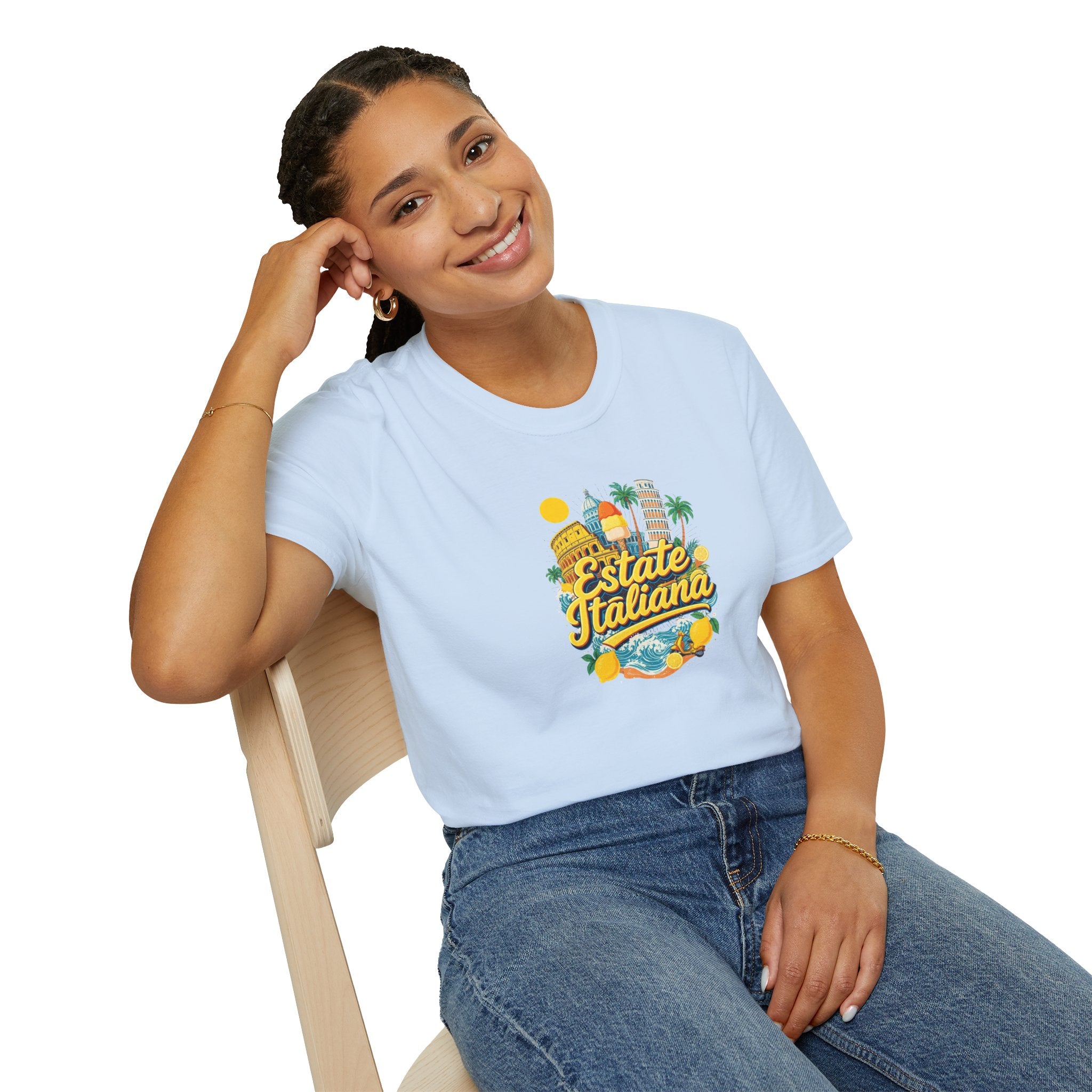Estate Italiana Shirt, Italy Vacation T-Shirt, Italian Summer Tee, Amalfi Coast Travel Shirt, Europe Trip Gift