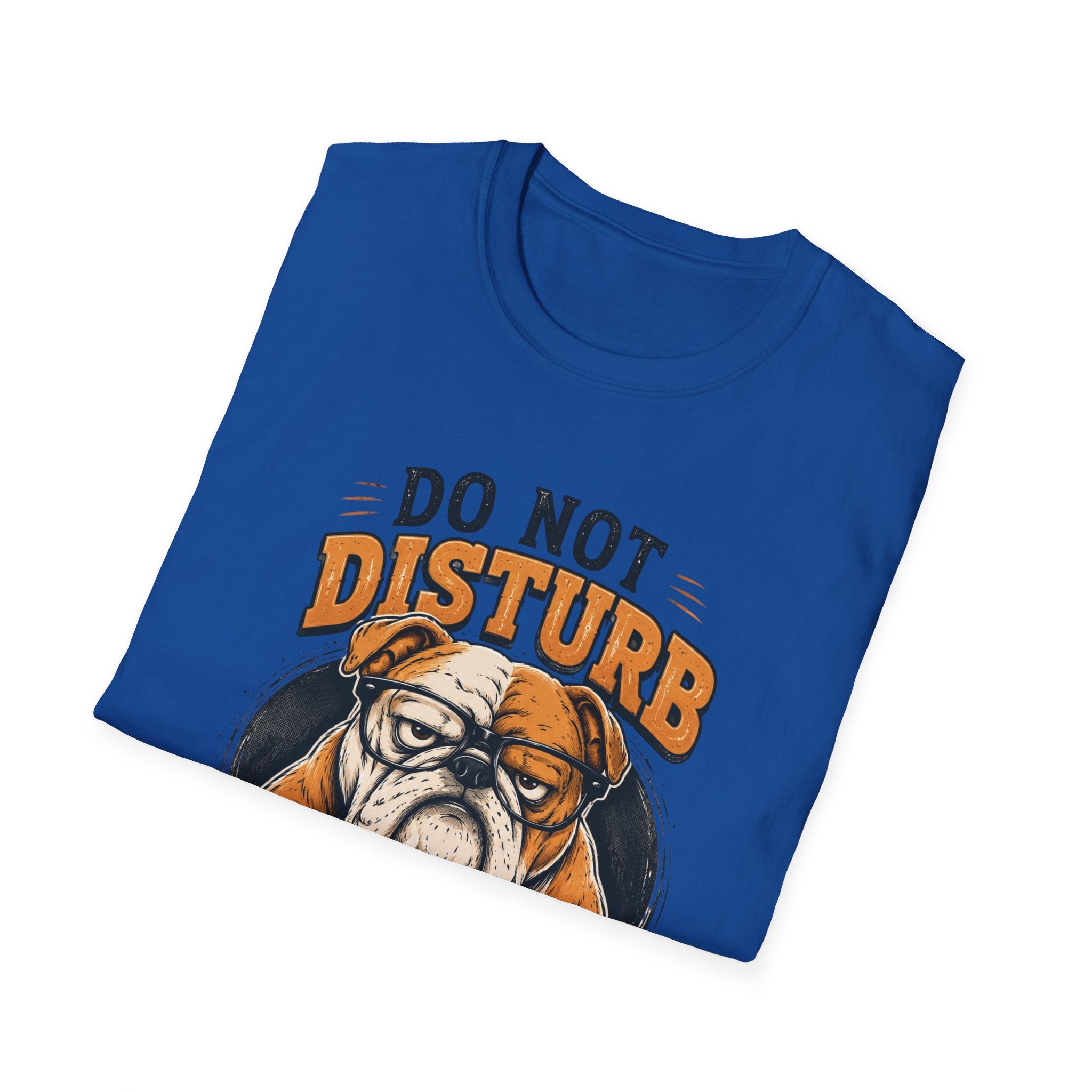 Funny Bulldog Coffee Shirt, Do Not Disturb Until 12AM Tee, Cute Dog Lover Graphic T-Shirt, Coffee Lover Gift, Lazy Bulldog Unisex Tee