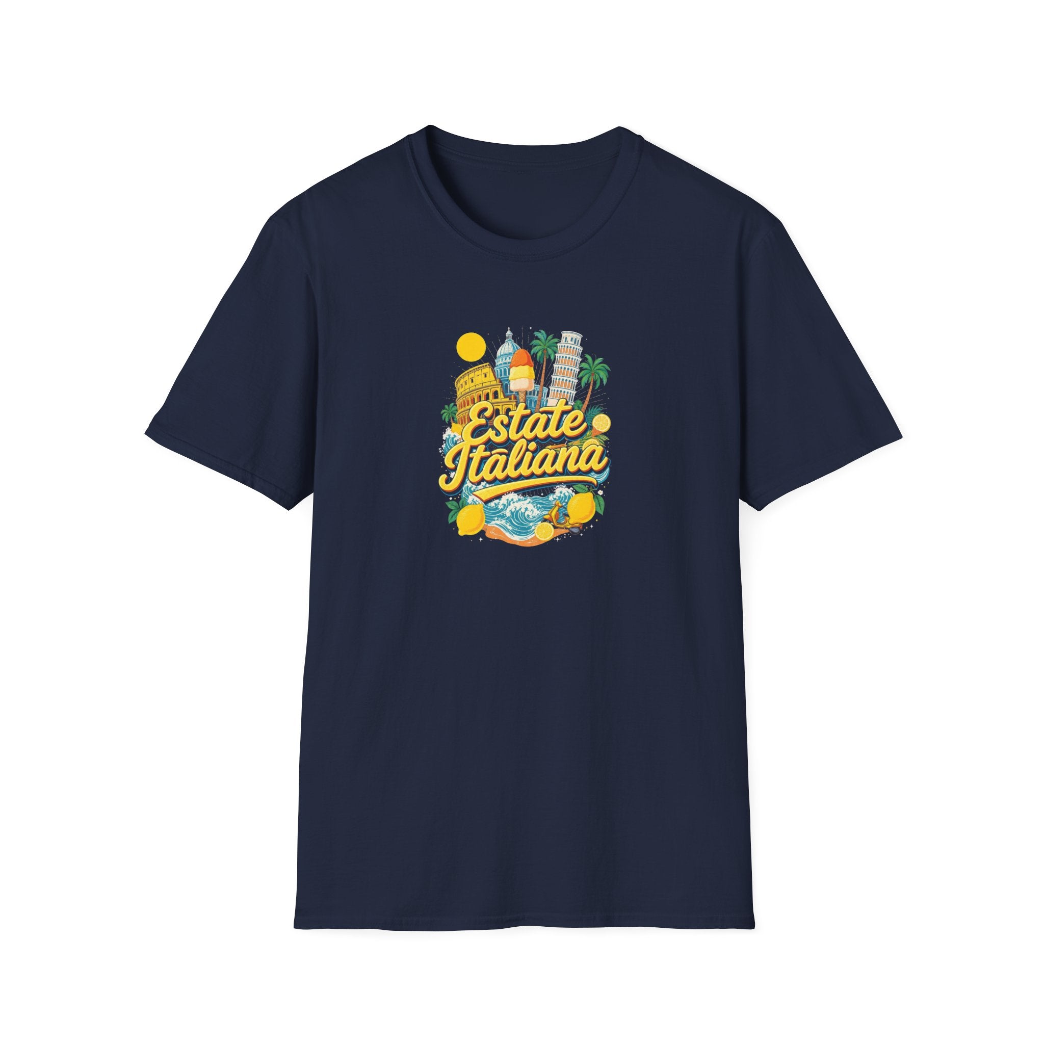 Estate Italiana Shirt, Italy Vacation T-Shirt, Italian Summer Tee, Amalfi Coast Travel Shirt, Europe Trip Gift