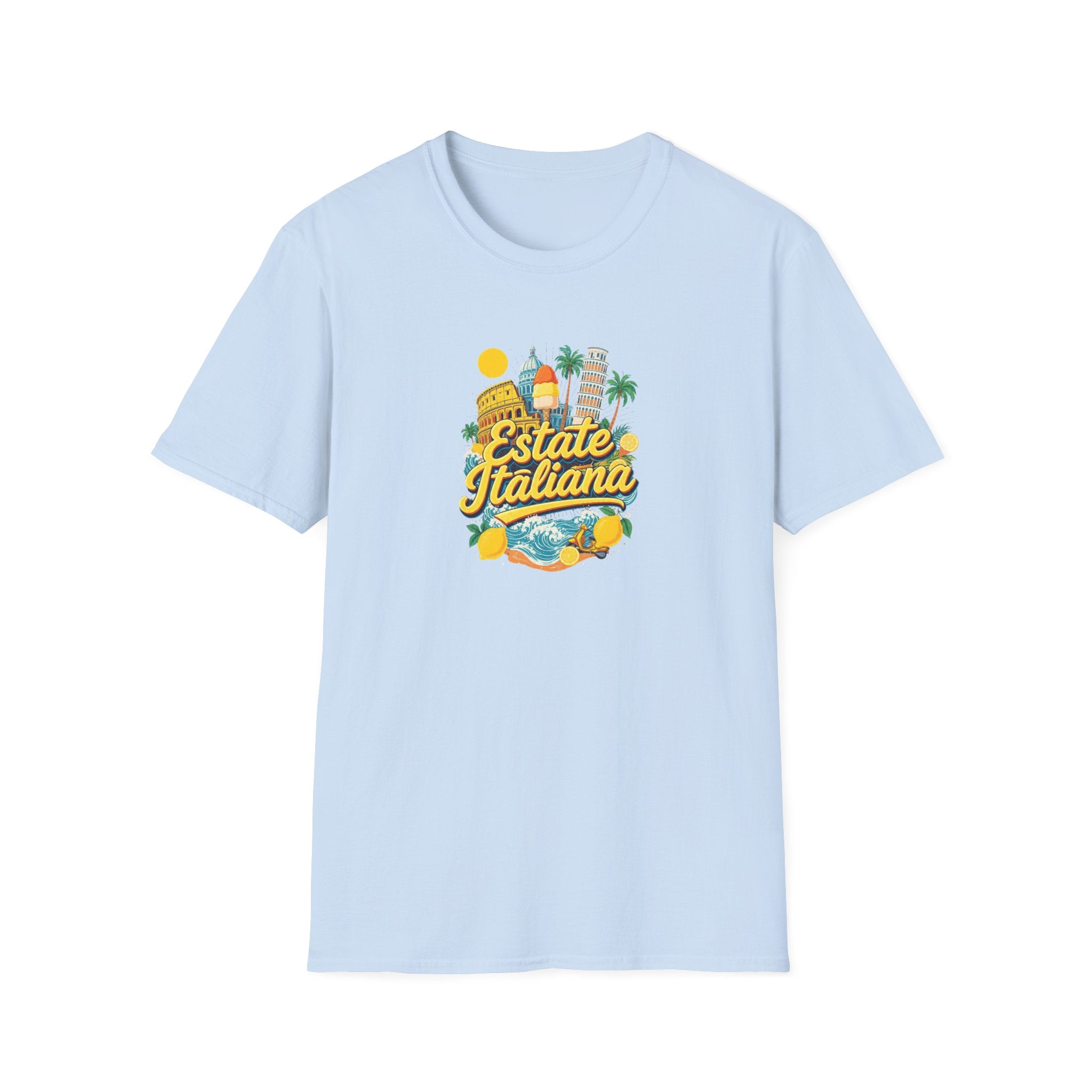 Estate Italiana Shirt, Italy Vacation T-Shirt, Italian Summer Tee, Amalfi Coast Travel Shirt, Europe Trip Gift