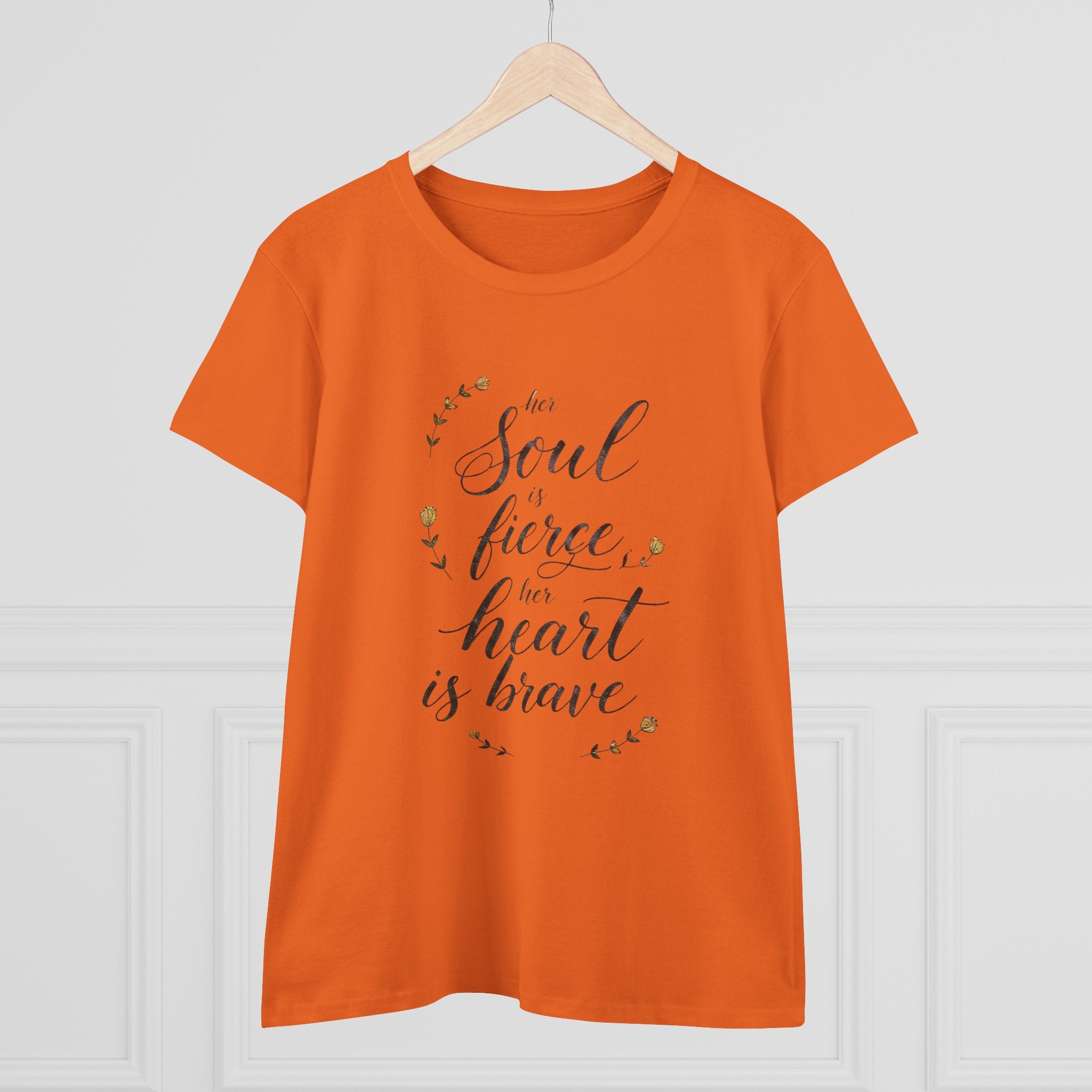 Her Soul is Fierce Her Heart is Brave T-Shirt | Mother's Day Gift | Inspirational Women's Tee