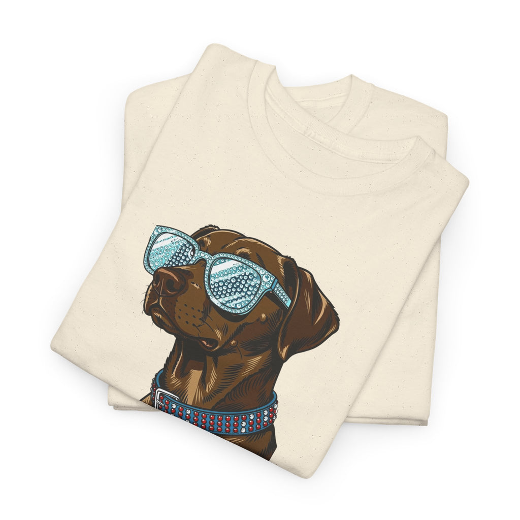 Too Glam to Give a Damn Funny Stylish Dog T-Shirt, Glam Dog Lover Graphic Tee, Cute Sassy Puppy Shirt, Trendy Pet Lover Gift, Unisex Casual