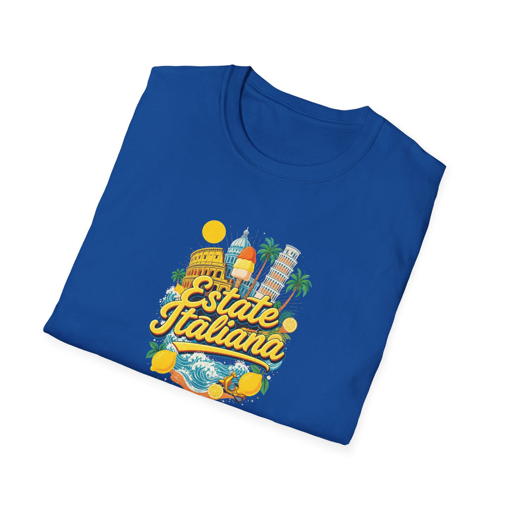 Estate Italiana Shirt, Italy Vacation T-Shirt, Italian Summer Tee, Amalfi Coast Travel Shirt, Europe Trip Gift
