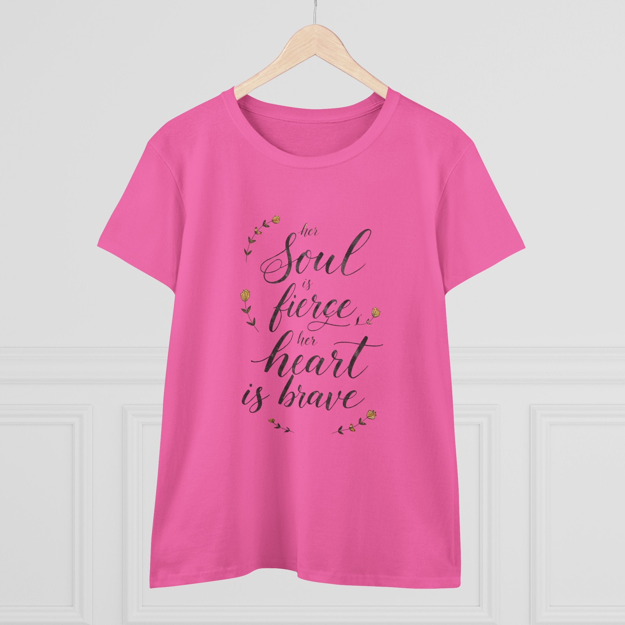 Her Soul is Fierce Her Heart is Brave T-Shirt | Mother's Day Gift | Inspirational Women's Tee