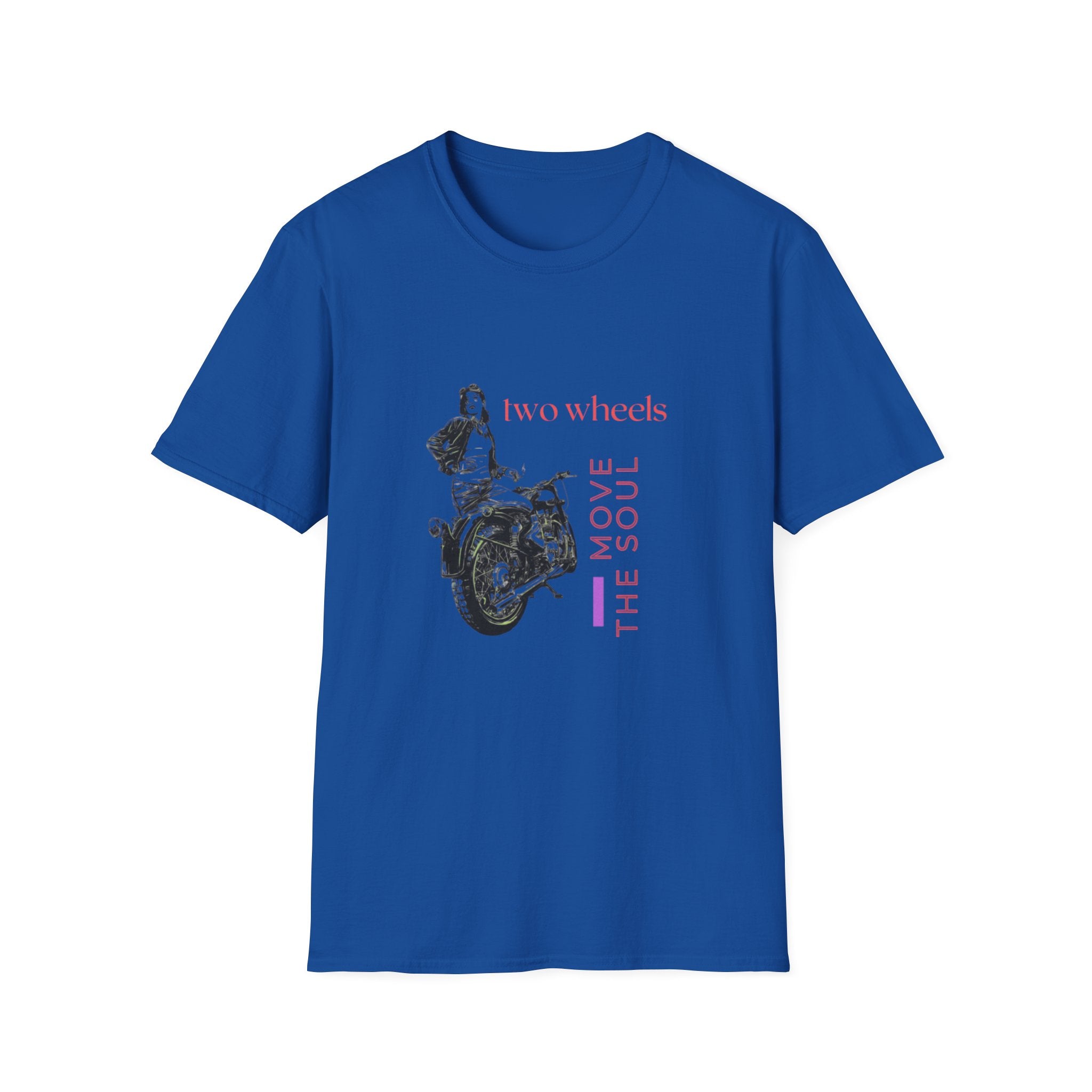 Two Wheels Move The Soul T-Shirt, Vintage Motorcycle Shirt, Biker Graphic Tee, Retro Rider Style, Gift for Motorcycle Lovers, Unisex Tee