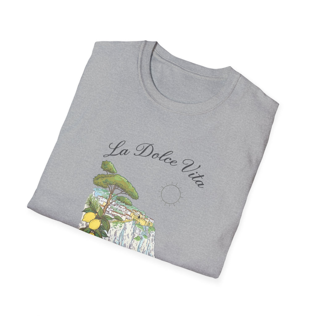 La Dolce Vita T-Shirt | Italian Summer Fiat 500 Lemon Coast Tee | Amalfi Positano Village Shirt | Mediterranean Travel Gift