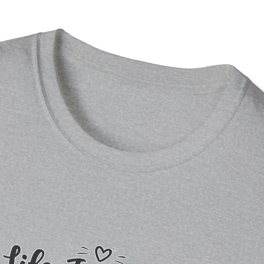 Life Is Better With Cats T-Shirt, Cute Cat Lover Shirt, Funny Cat Mom Tee, Cat Dad Gift, Unisex Softstyle Kitten Graphic Tee, Pet Lover Gift