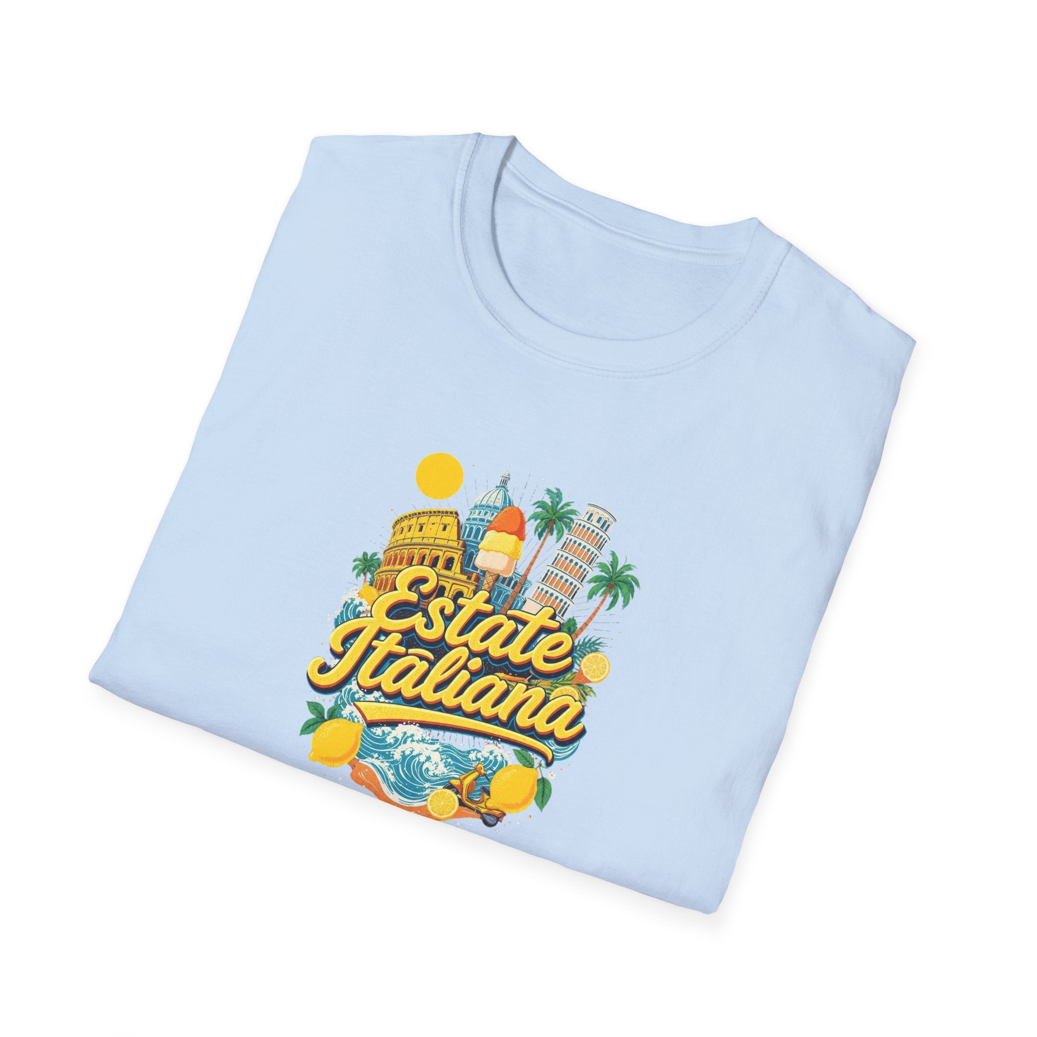 Estate Italiana Shirt, Italy Vacation T-Shirt, Italian Summer Tee, Amalfi Coast Travel Shirt, Europe Trip Gift