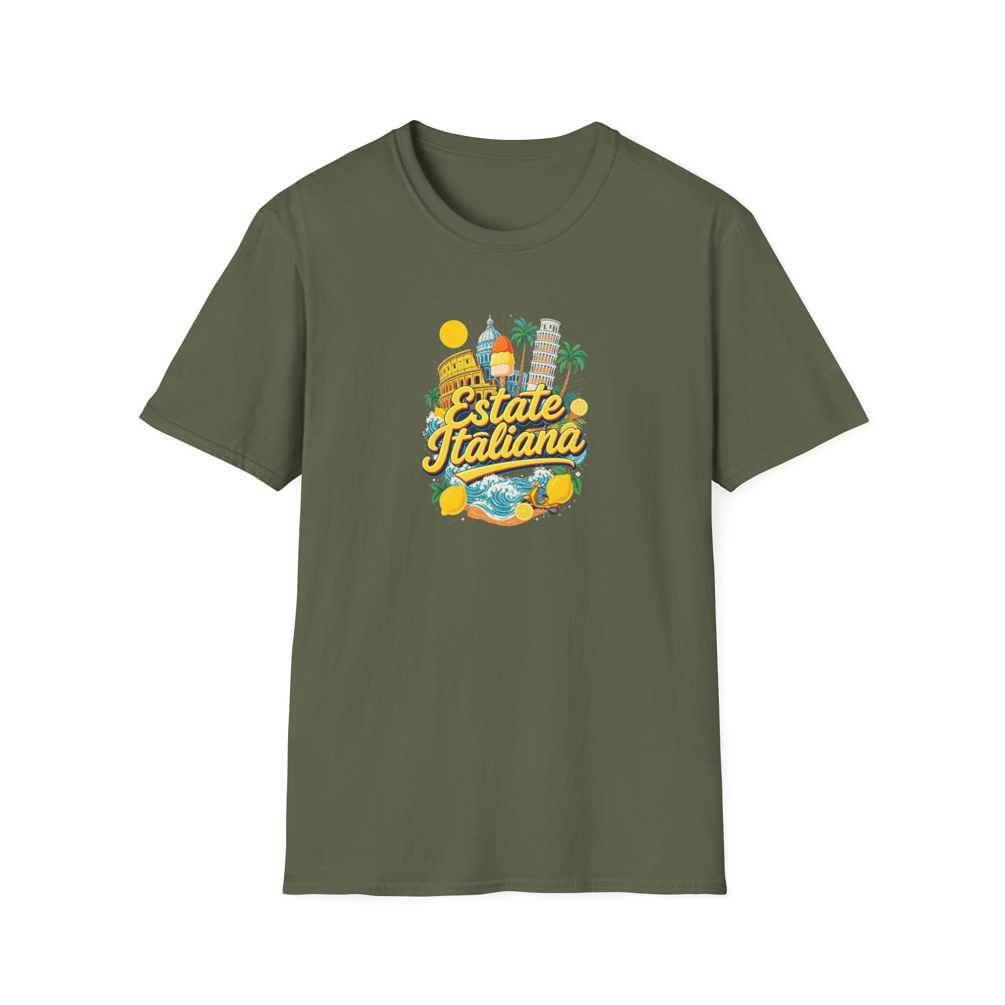 Estate Italiana Shirt, Italy Vacation T-Shirt, Italian Summer Tee, Amalfi Coast Travel Shirt, Europe Trip Gift