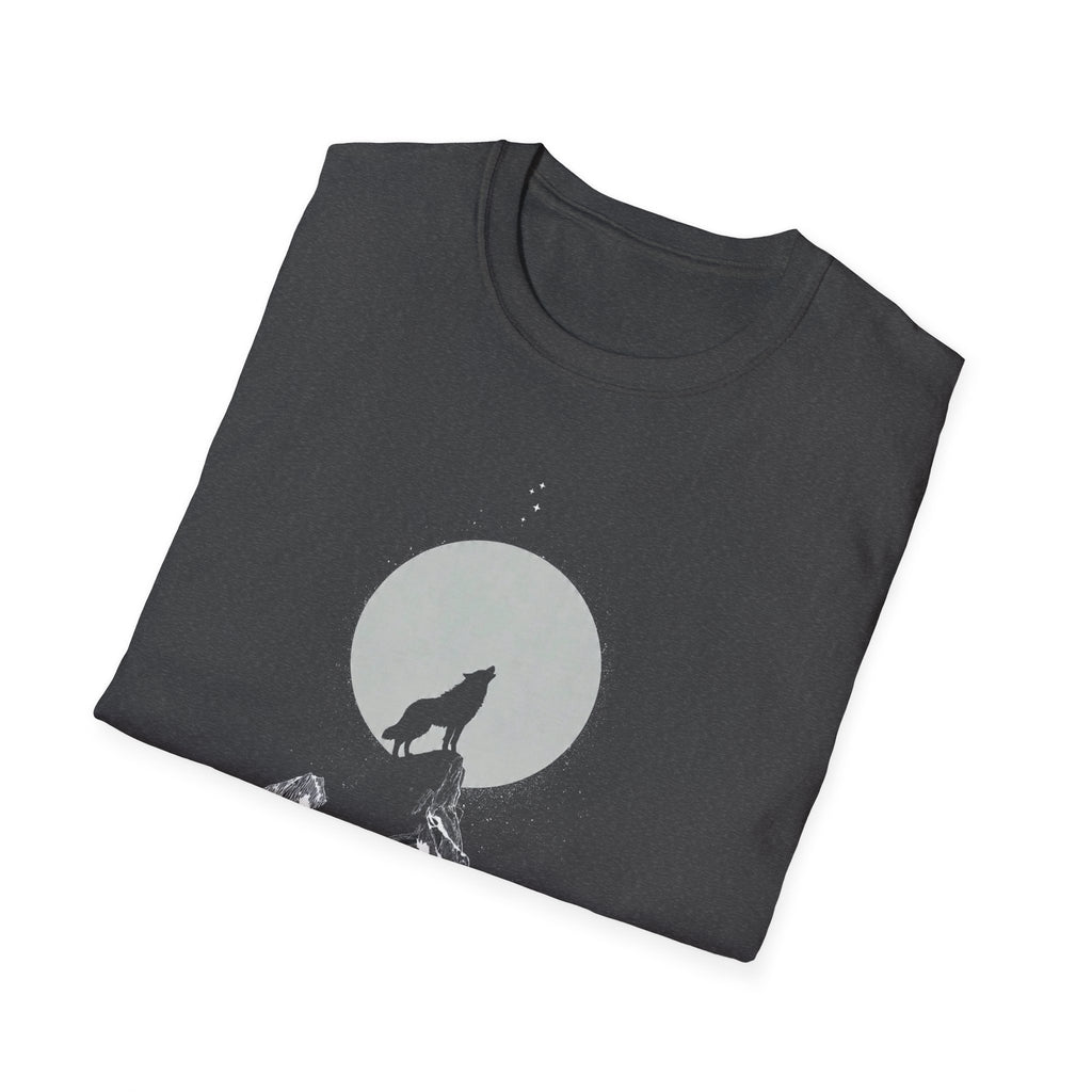Howling Wolf Moon T-Shirt, Stay Wild Stay Free Shirt, Aesthetic Nature Tee, Wilderness Graphic Tee, Gift for Outdoor Lovers