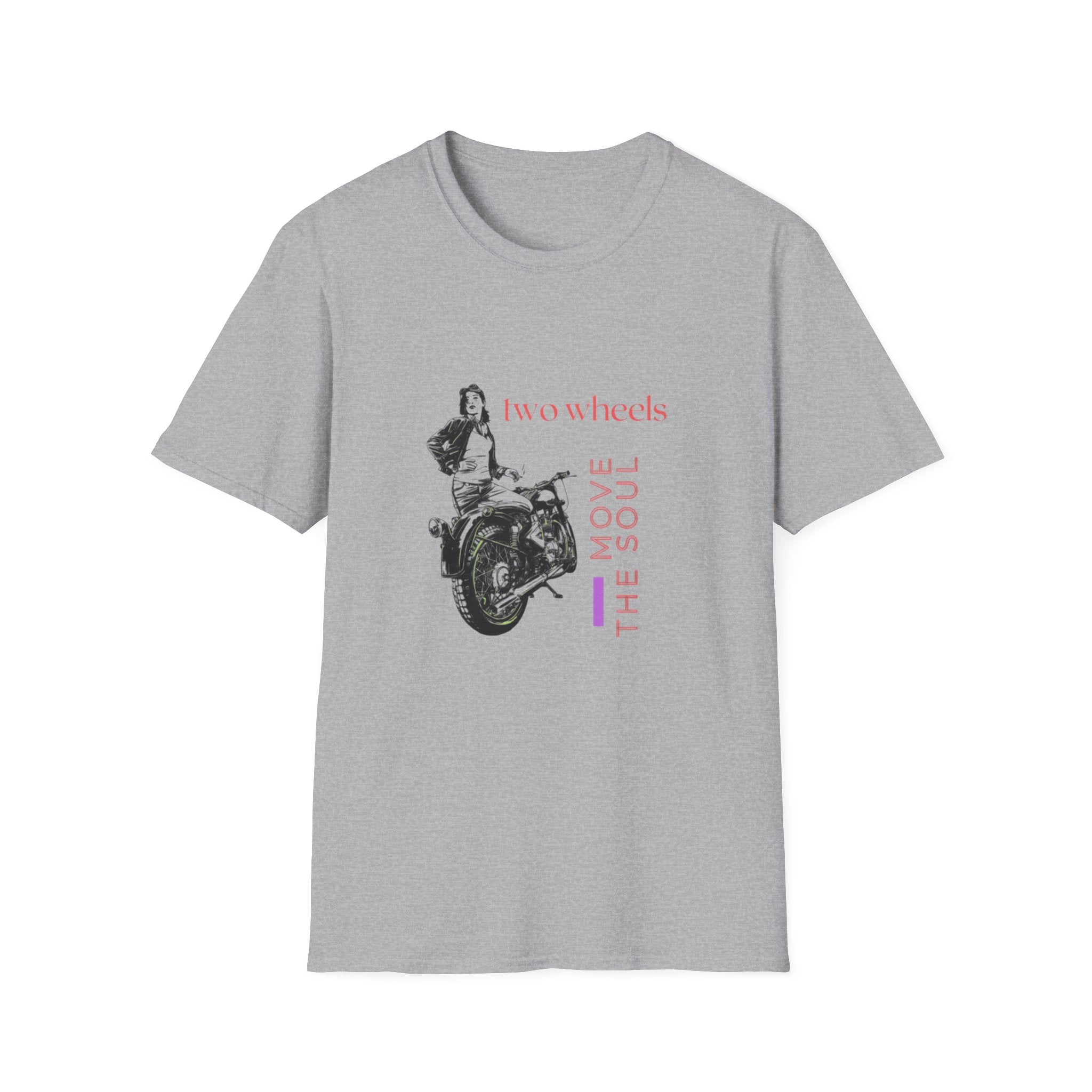 Two Wheels Move The Soul T-Shirt, Vintage Motorcycle Shirt, Biker Graphic Tee, Retro Rider Style, Gift for Motorcycle Lovers, Unisex Tee