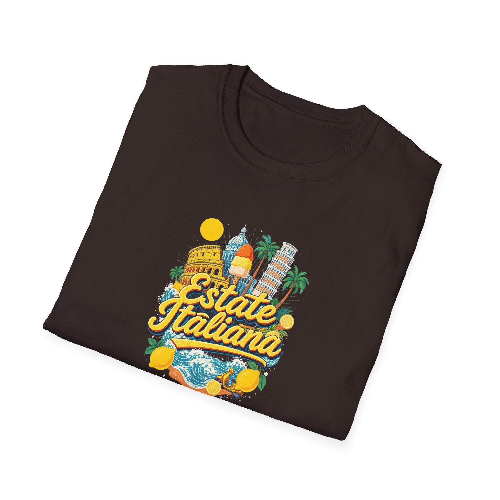 Estate Italiana Shirt, Italy Vacation T-Shirt, Italian Summer Tee, Amalfi Coast Travel Shirt, Europe Trip Gift