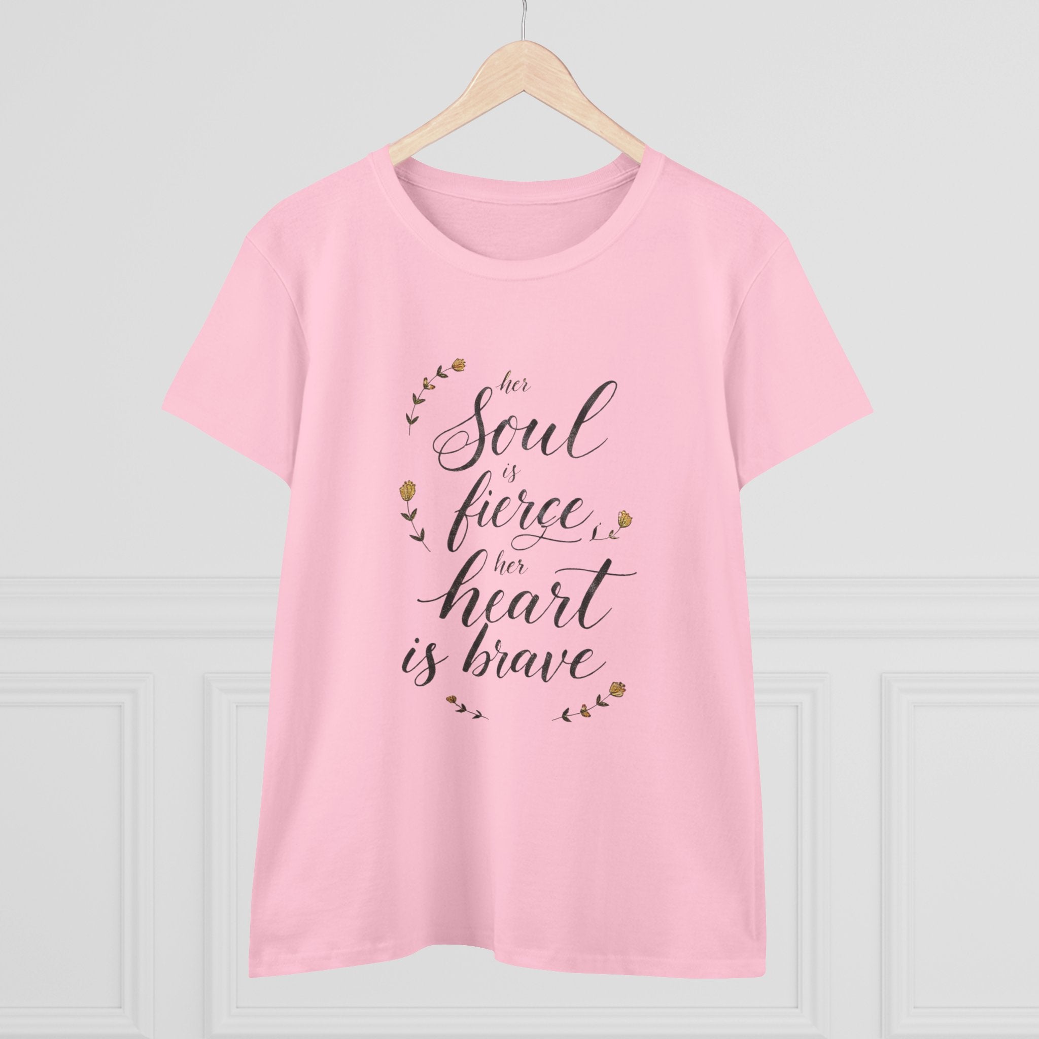 Her Soul is Fierce Her Heart is Brave T-Shirt | Mother's Day Gift | Inspirational Women's Tee