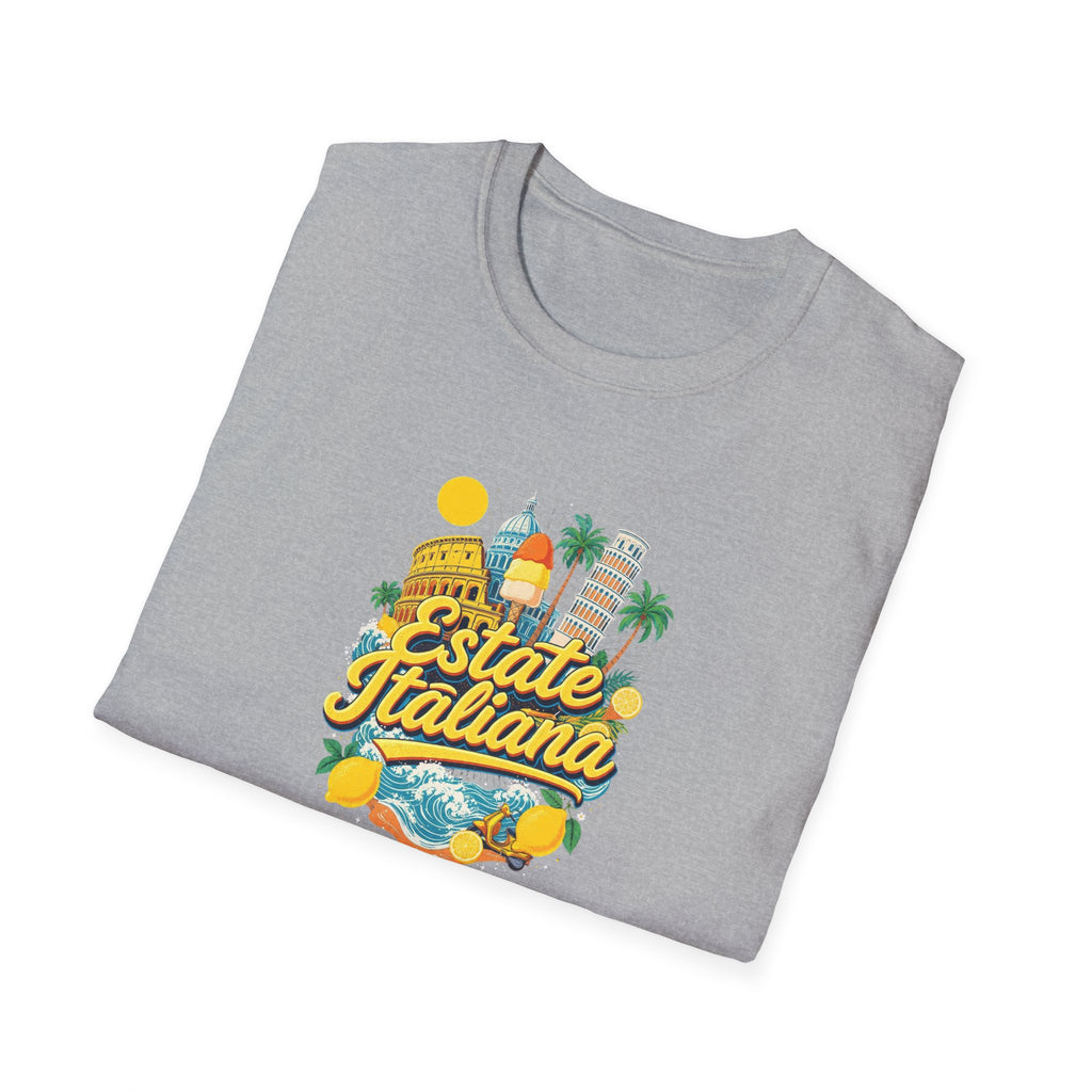 Estate Italiana Shirt, Italy Vacation T-Shirt, Italian Summer Tee, Amalfi Coast Travel Shirt, Europe Trip Gift