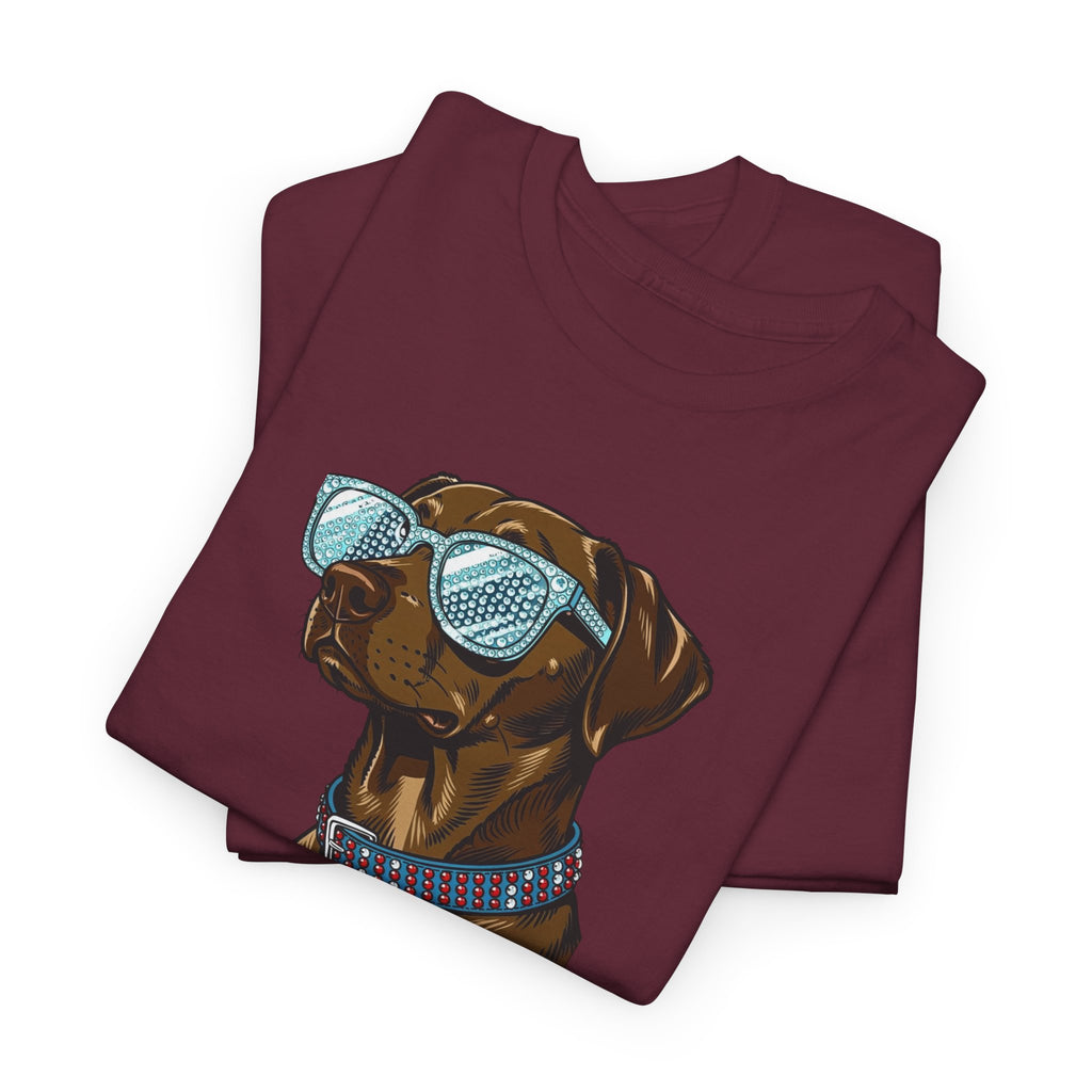 Too Glam to Give a Damn Funny Stylish Dog T-Shirt, Glam Dog Lover Graphic Tee, Cute Sassy Puppy Shirt, Trendy Pet Lover Gift, Unisex Casual