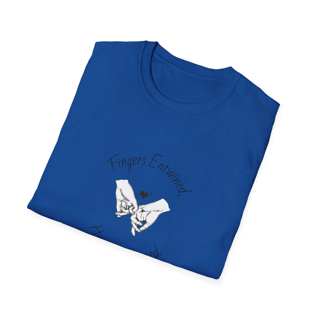 Copy of Fingers Entwined Hearts Aligned T-Shirt | Pinky Promise Illustration