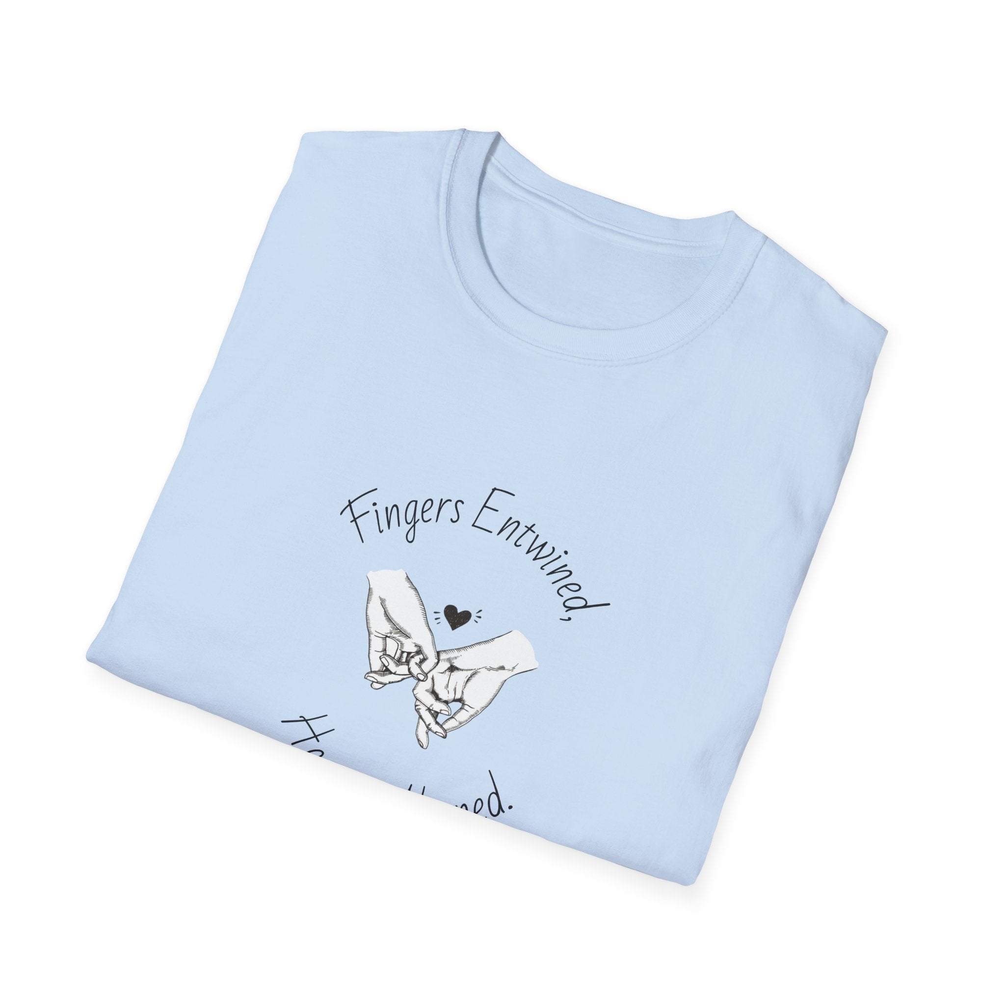 Copy of Fingers Entwined Hearts Aligned T-Shirt | Pinky Promise Illustration