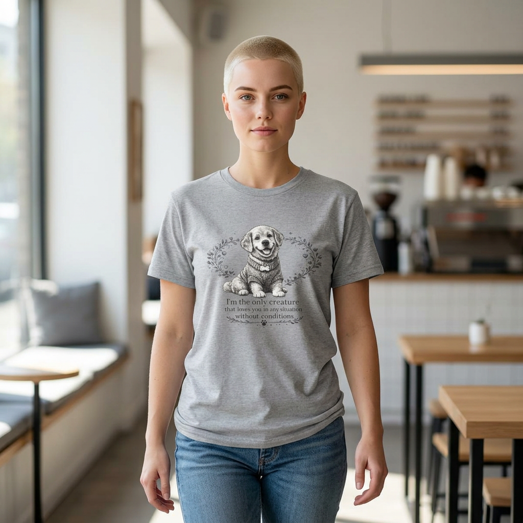 Golden Retriever Dog Lover T-Shirt PNG |  Loves You Unconditionally Vintage Puppy Design