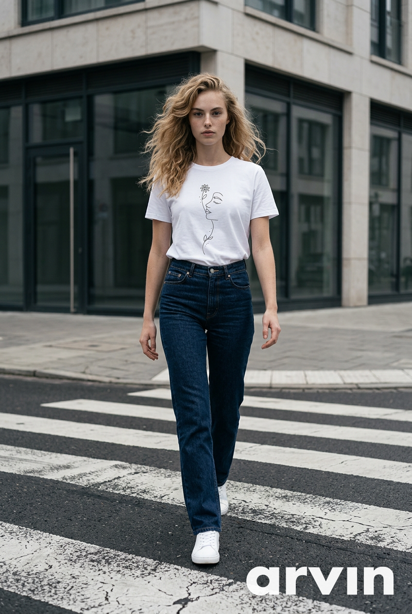 Minimalist Floral Woman Face T-Shirt | Abstract Line Art Graphic Tee | Boho Aesthetic Shirt