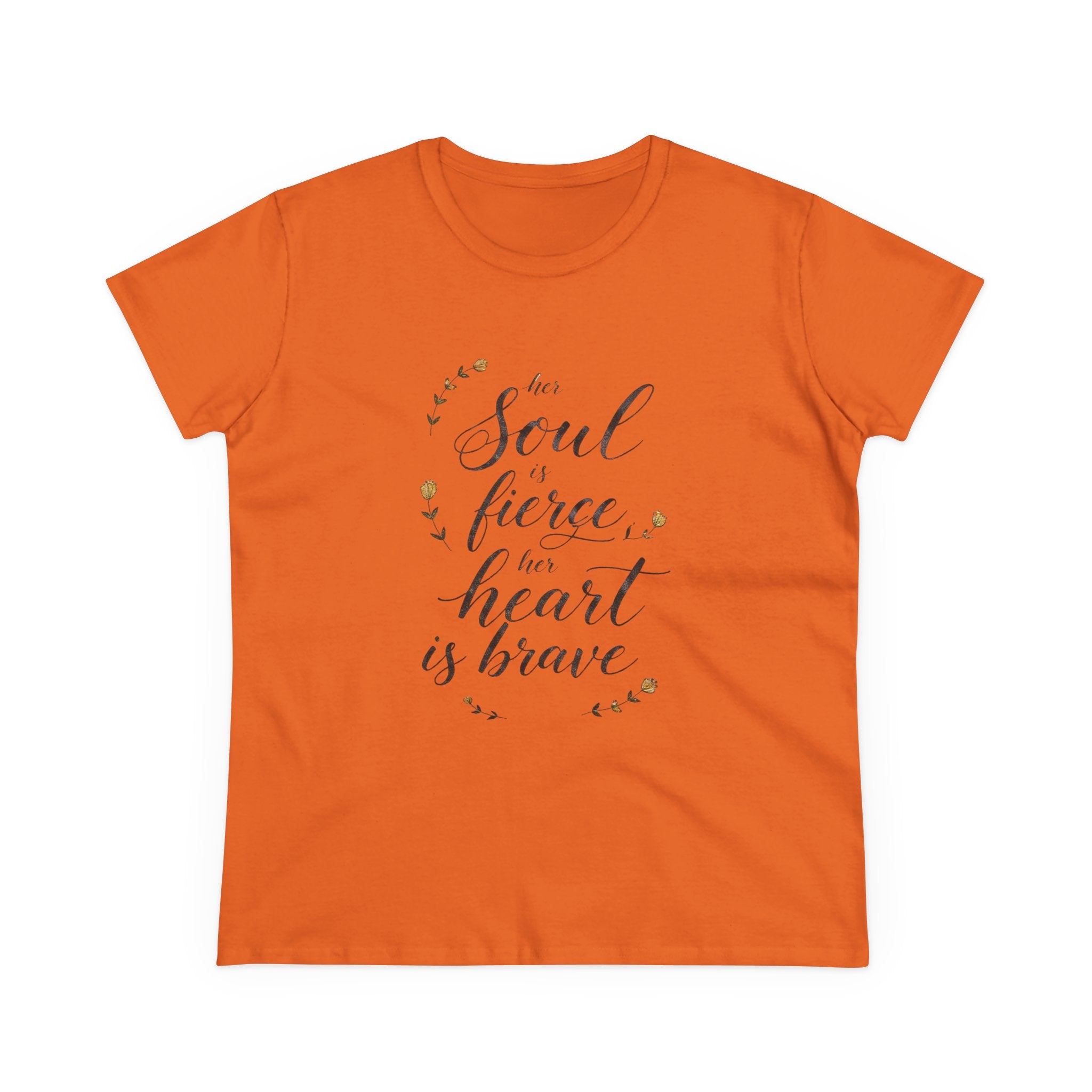 Her Soul is Fierce Her Heart is Brave T-Shirt | Mother's Day Gift | Inspirational Women's Tee