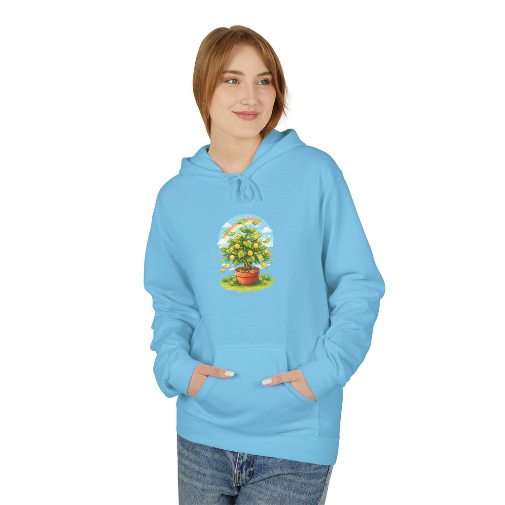 Minimalist Abstract Circle Hoodie, Unisex Softstyle Fleece Pullover, Modern Geometric Sweatshirt.