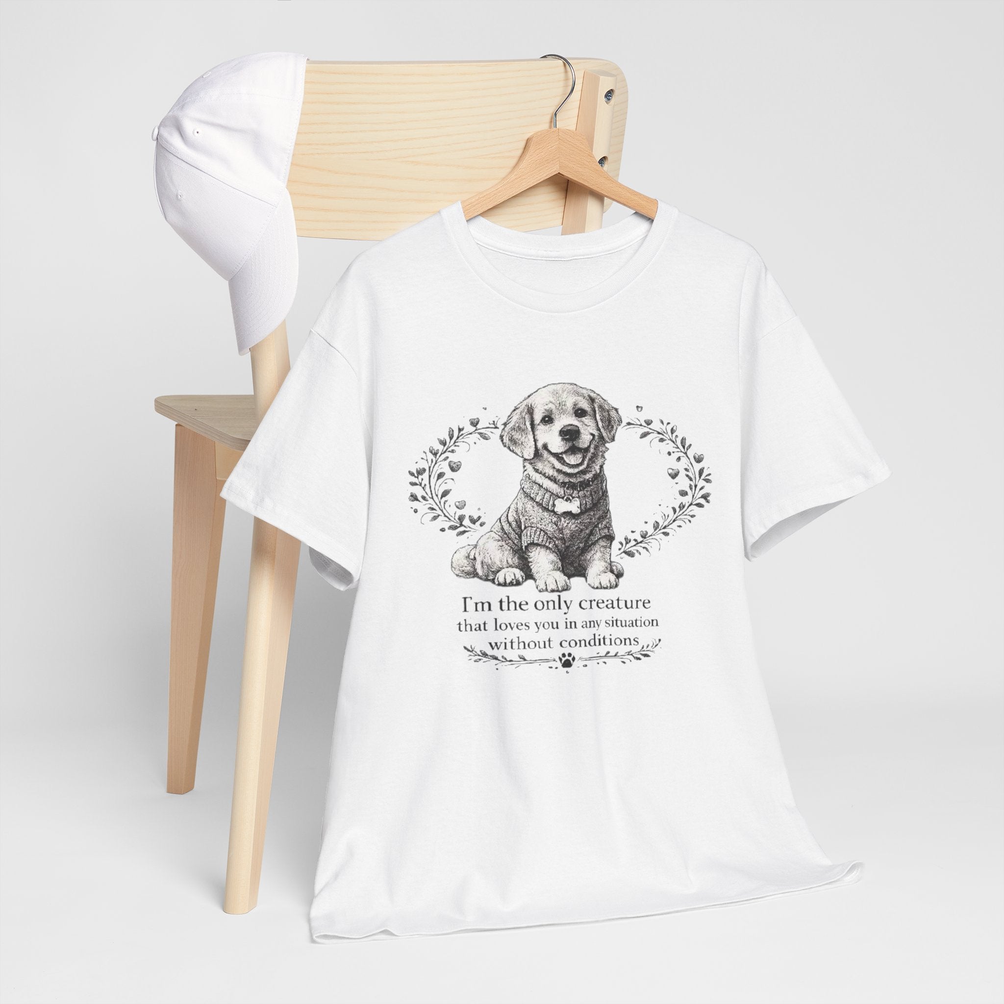 Golden Retriever Dog Lover T-Shirt PNG |  Loves You Unconditionally Vintage Puppy Design