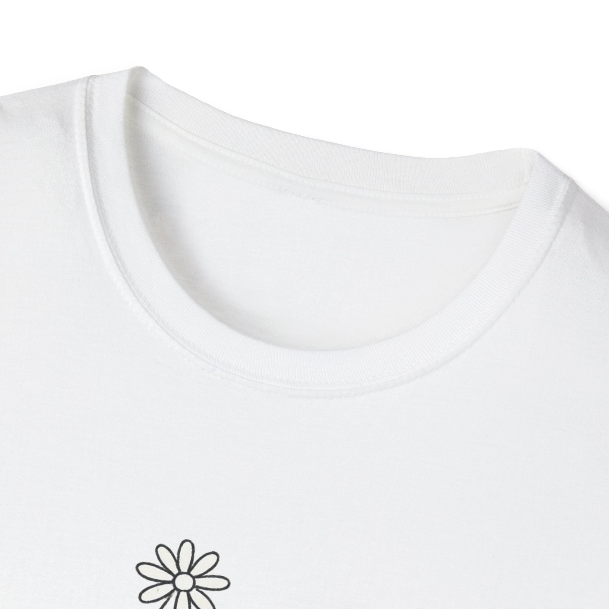Minimalist Floral Woman Face T-Shirt | Abstract Line Art Graphic Tee | Boho Aesthetic Shirt