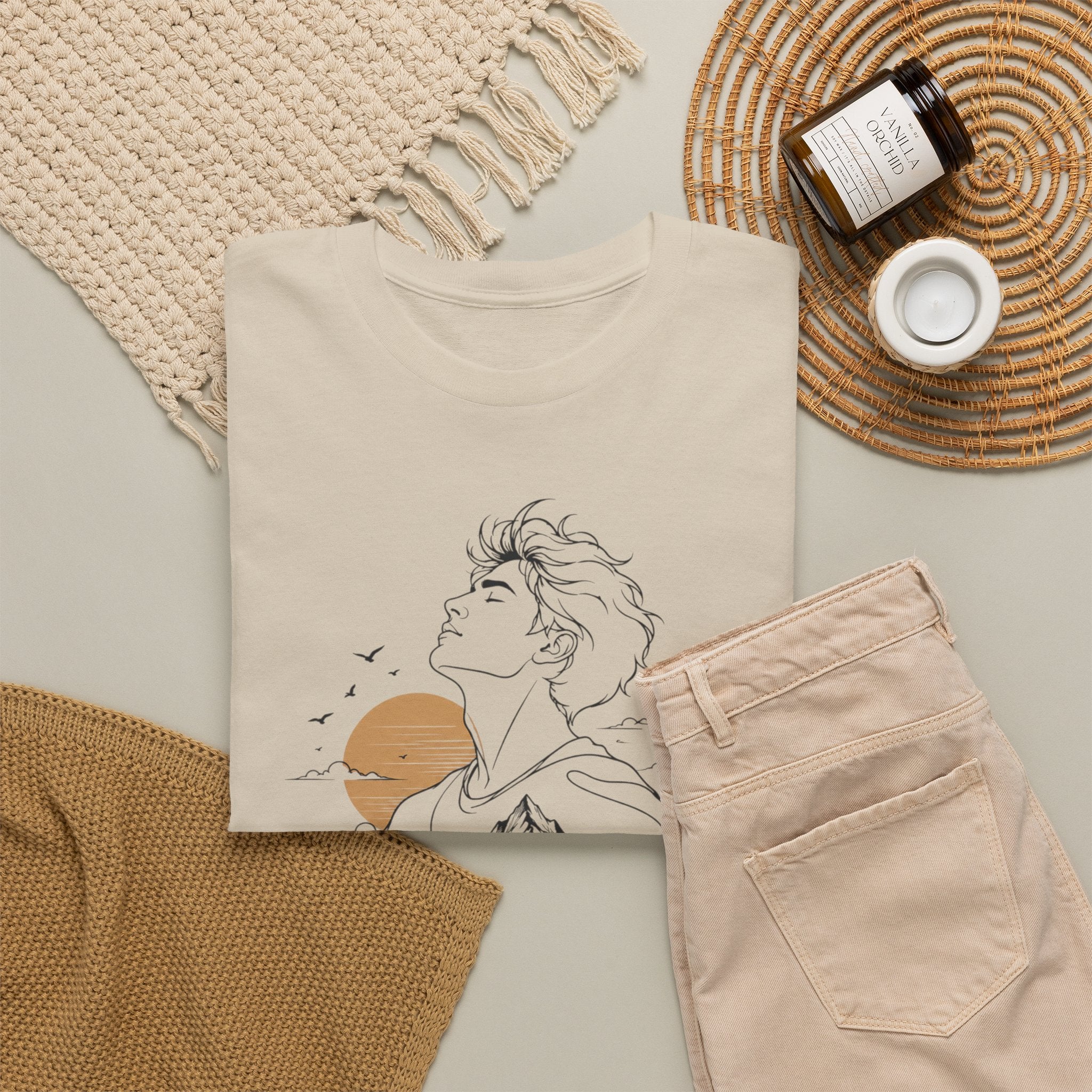Breathe Deep Mountain Nature T-Shirt, Minimalist Outdoor Graphic Tee, Hiking Lover Shirt, Adventure Aesthetic Tee, Wilderness Nature Gift