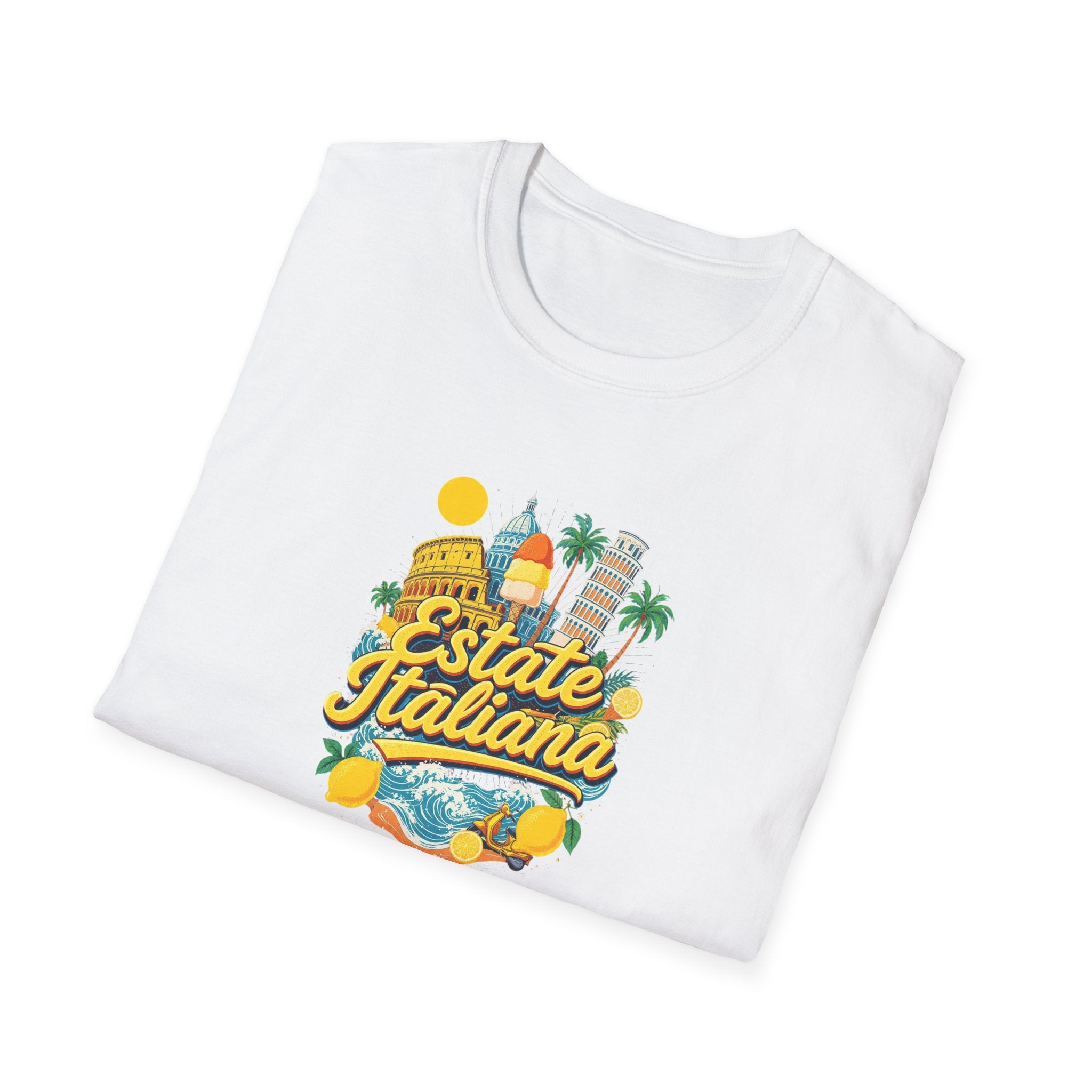 Estate Italiana Shirt, Italy Vacation T-Shirt, Italian Summer Tee, Amalfi Coast Travel Shirt, Europe Trip Gift