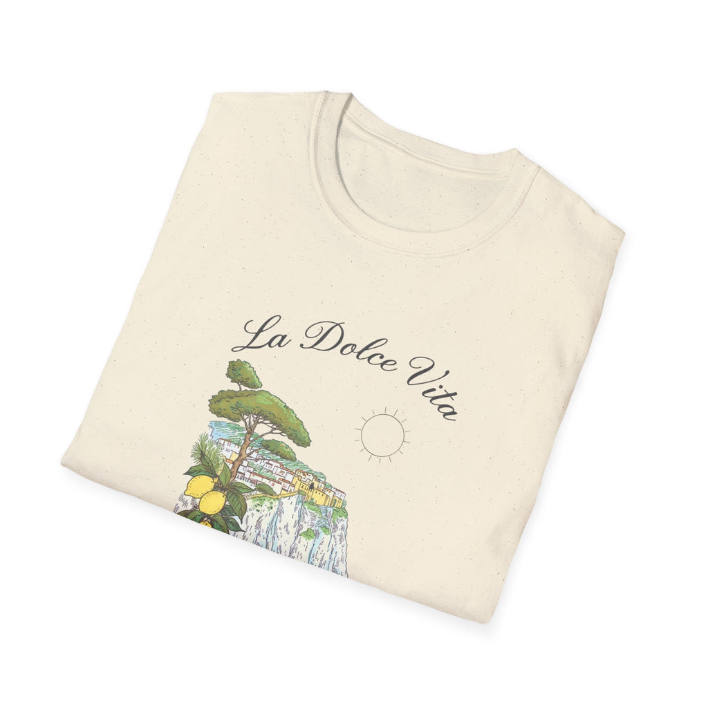 La Dolce Vita T-Shirt | Italian Summer Fiat 500 Lemon Coast Tee | Amalfi Positano Village Shirt | Mediterranean Travel Gift