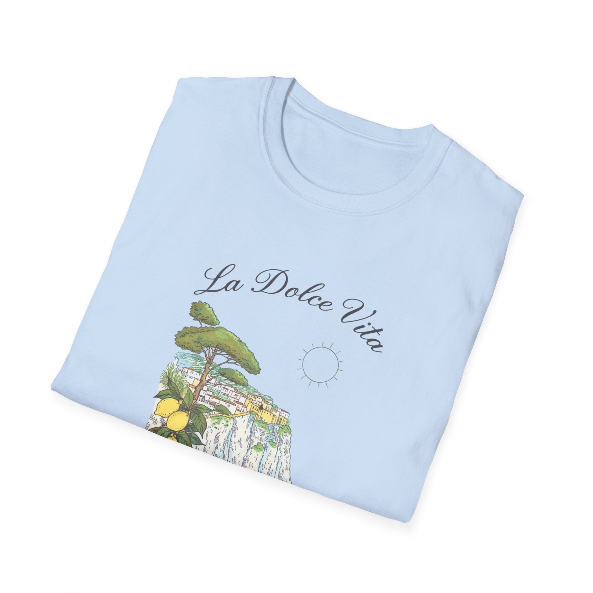 La Dolce Vita T-Shirt | Italian Summer Fiat 500 Lemon Coast Tee | Amalfi Positano Village Shirt | Mediterranean Travel Gift