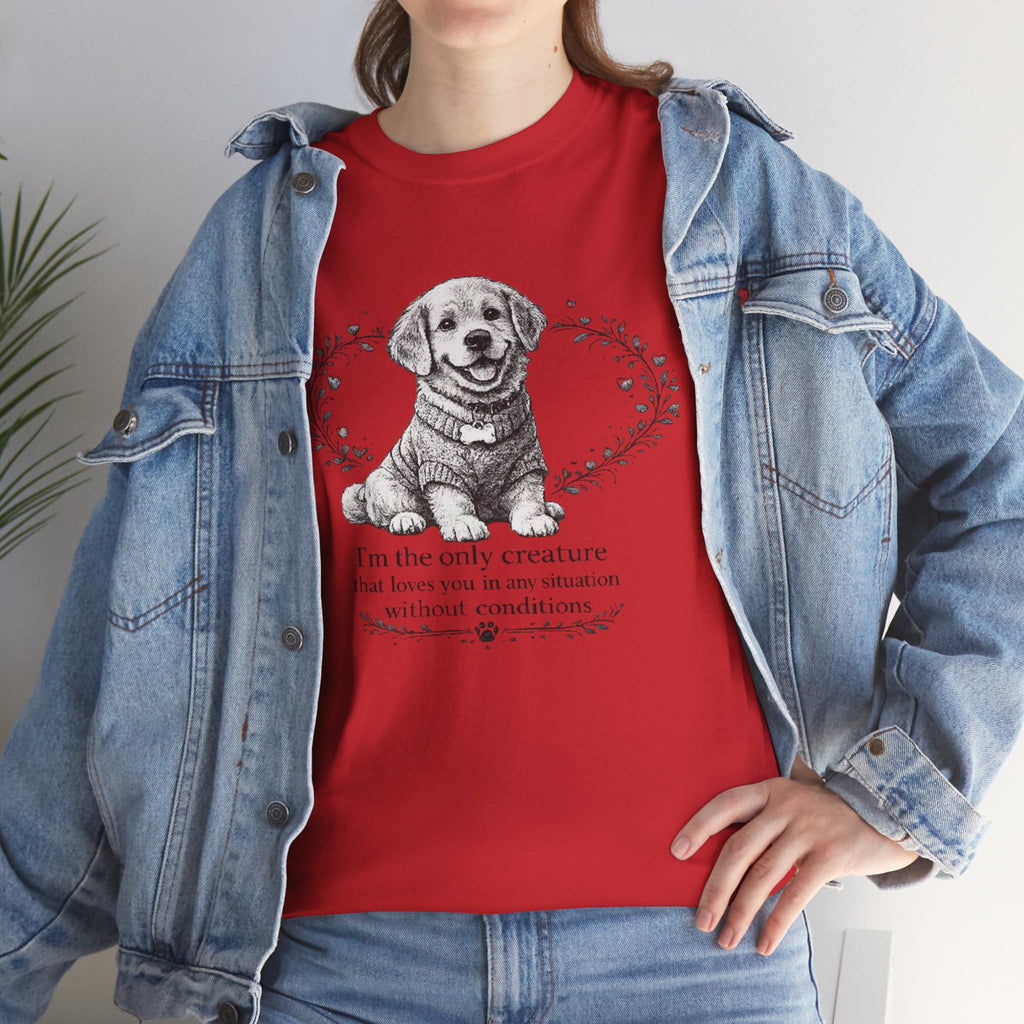 Golden Retriever Dog Lover T-Shirt PNG |  Loves You Unconditionally Vintage Puppy Design