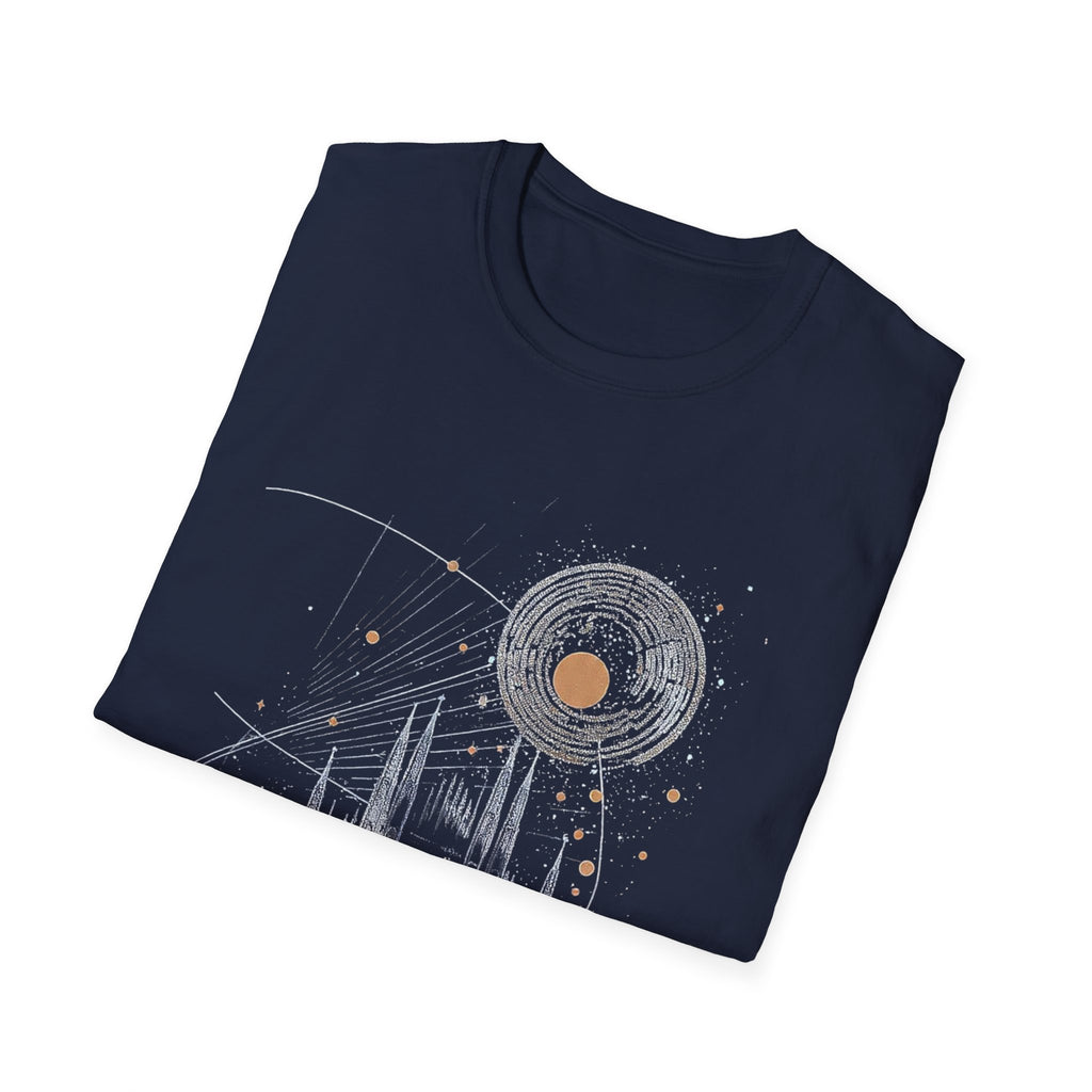 Milan Cathedral Celestial Graphic T-Shirt, Gothic Architecture Tee Italian Aesthetic Shirt, Unisex Travel Gift, Duomo di Milano Inspired Tee