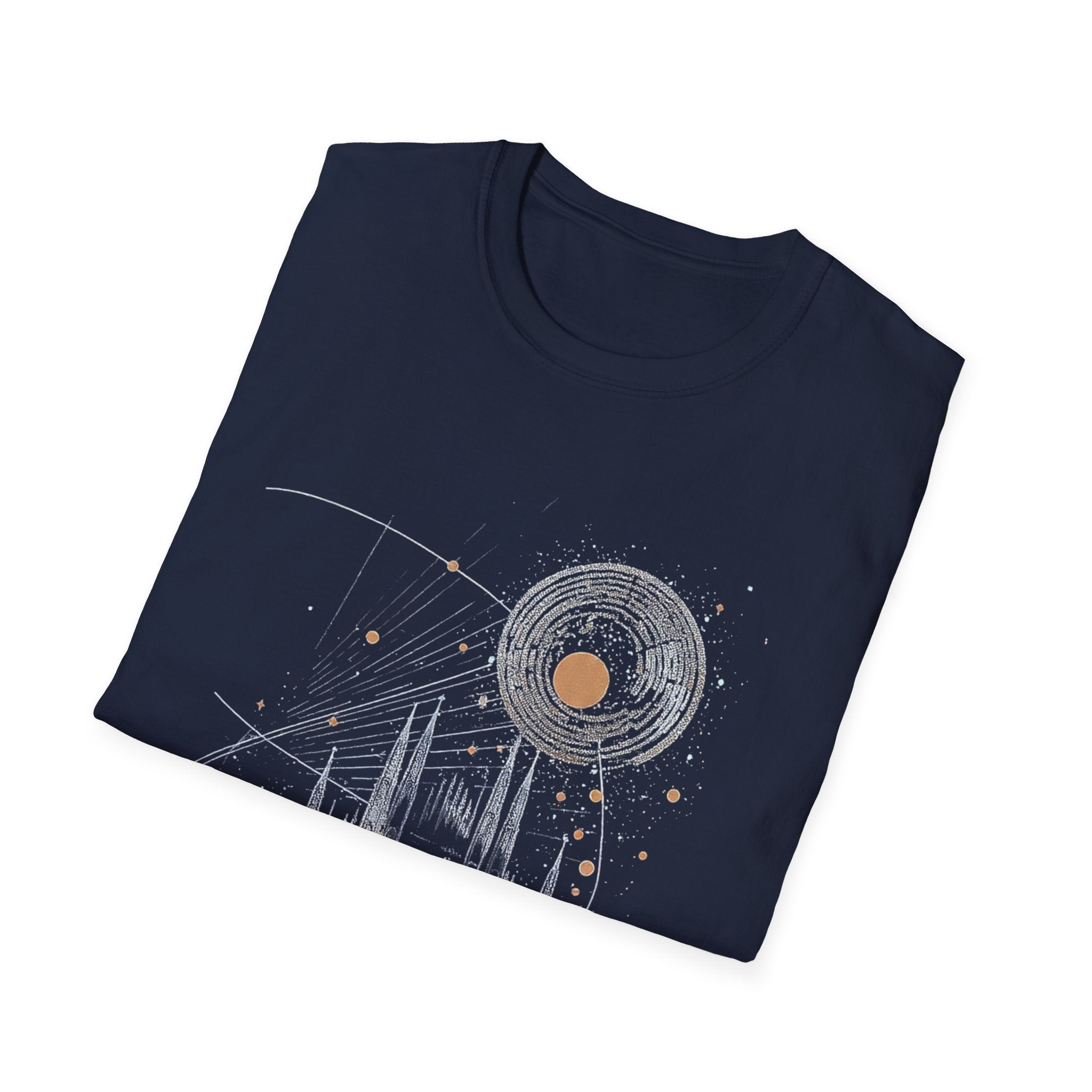 Milan Cathedral Celestial Graphic T-Shirt, Gothic Architecture Tee Italian Aesthetic Shirt, Unisex Travel Gift, Duomo di Milano Inspired Tee