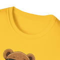 Cute Bear Graphic T-Shirt, Trendy Teddy Bear Shirt, Funny Bear With Boba Tee, Streetwear Animal Tee, Kawaii Bear Gift, Unisex Black Shirt