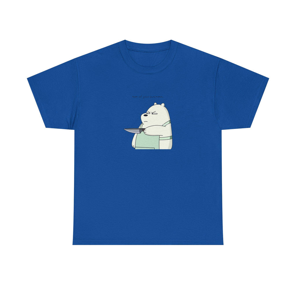 Bear Knife Graphic Tee – Dark Humor Streetwear Shirt