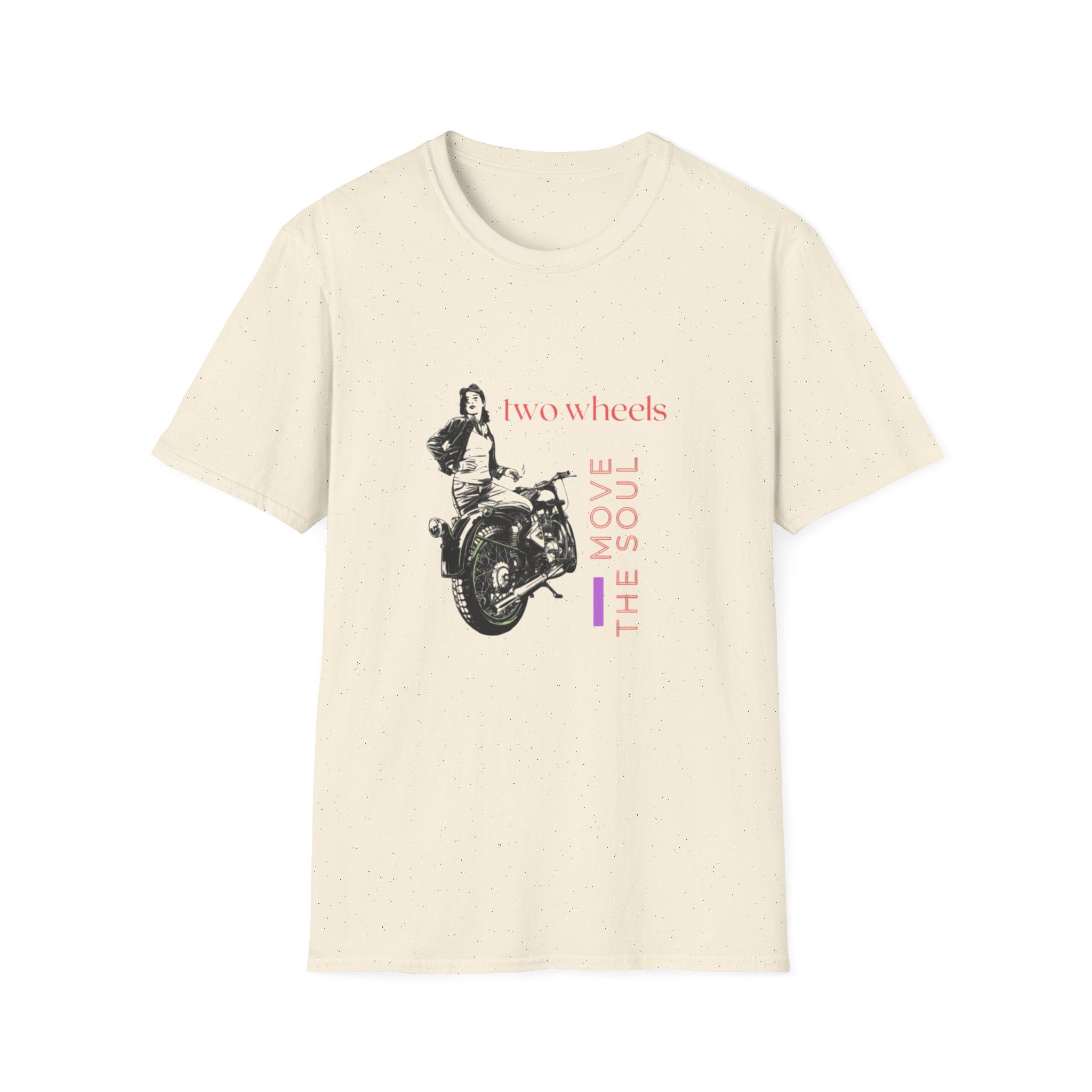 Two Wheels Move The Soul T-Shirt, Vintage Motorcycle Shirt, Biker Graphic Tee, Retro Rider Style, Gift for Motorcycle Lovers, Unisex Tee