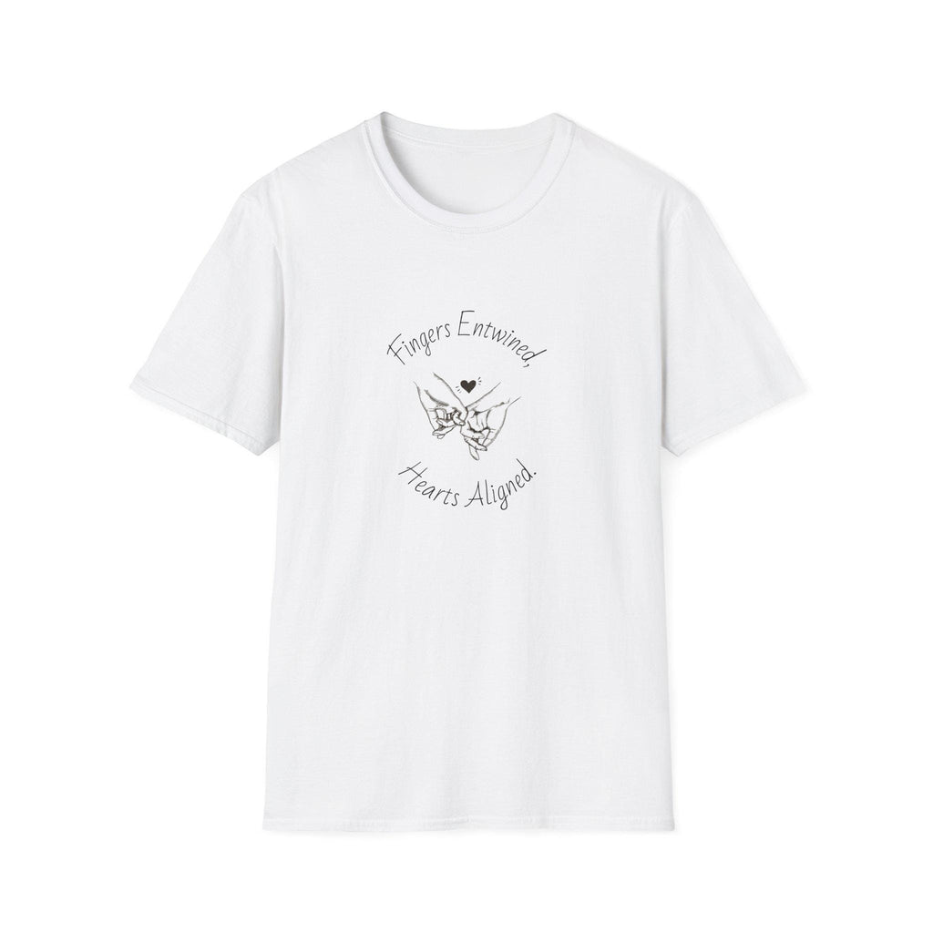 Fingers Entwined Pinky Promise Shirt, Romantic Couple Tee, Minimalist Love Sketch