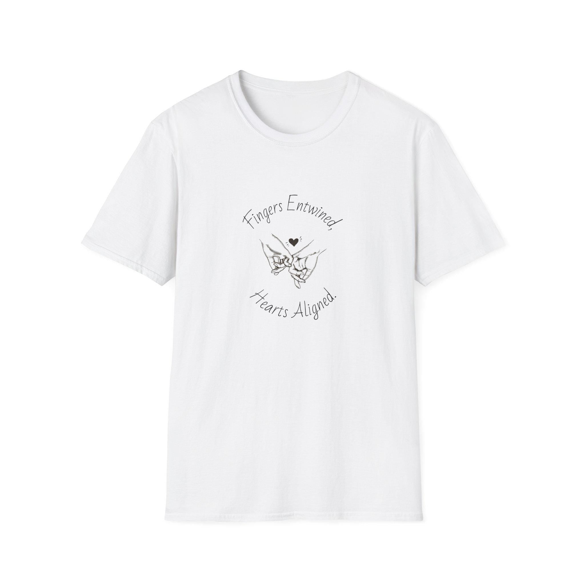 Fingers Entwined Pinky Promise Shirt, Romantic Couple Tee, Minimalist Love Sketch