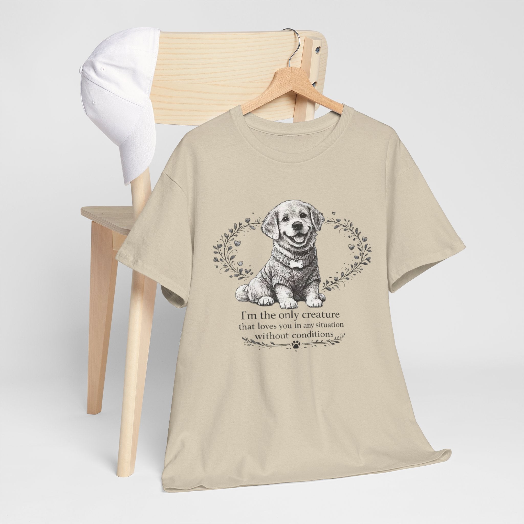 Golden Retriever Dog Lover T-Shirt PNG |  Loves You Unconditionally Vintage Puppy Design
