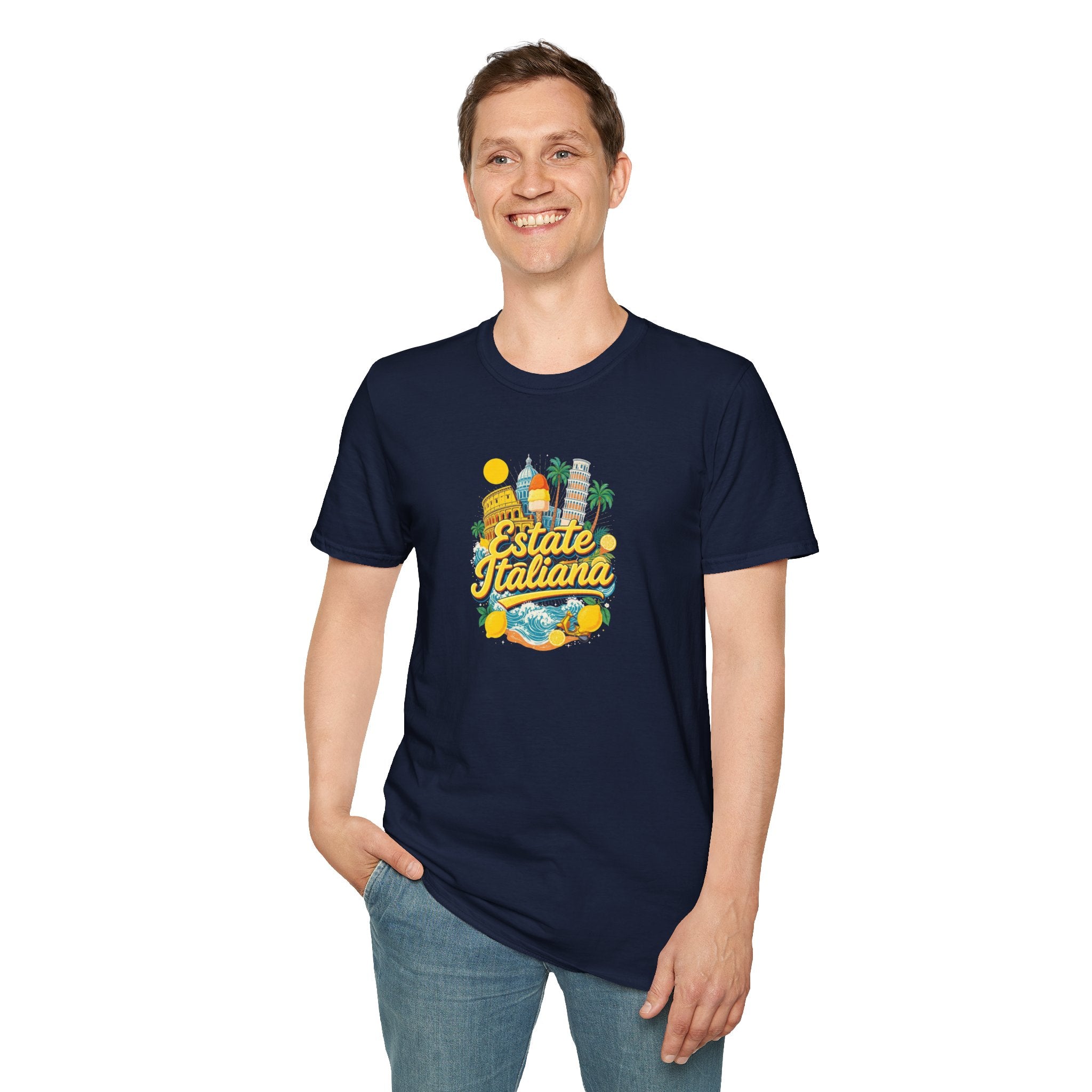 Estate Italiana Shirt, Italy Vacation T-Shirt, Italian Summer Tee, Amalfi Coast Travel Shirt, Europe Trip Gift
