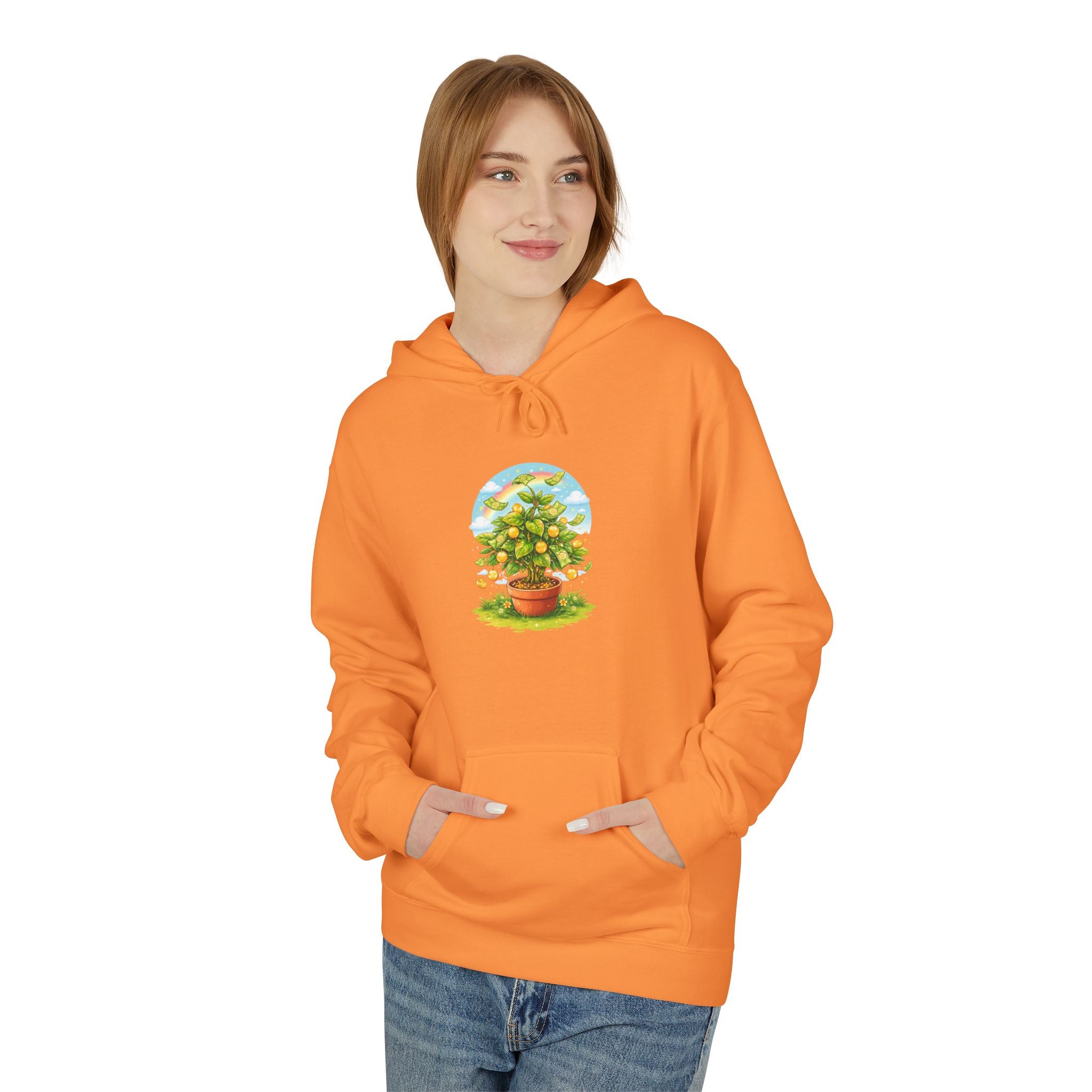 Minimalist Abstract Circle Hoodie, Unisex Softstyle Fleece Pullover, Modern Geometric Sweatshirt.